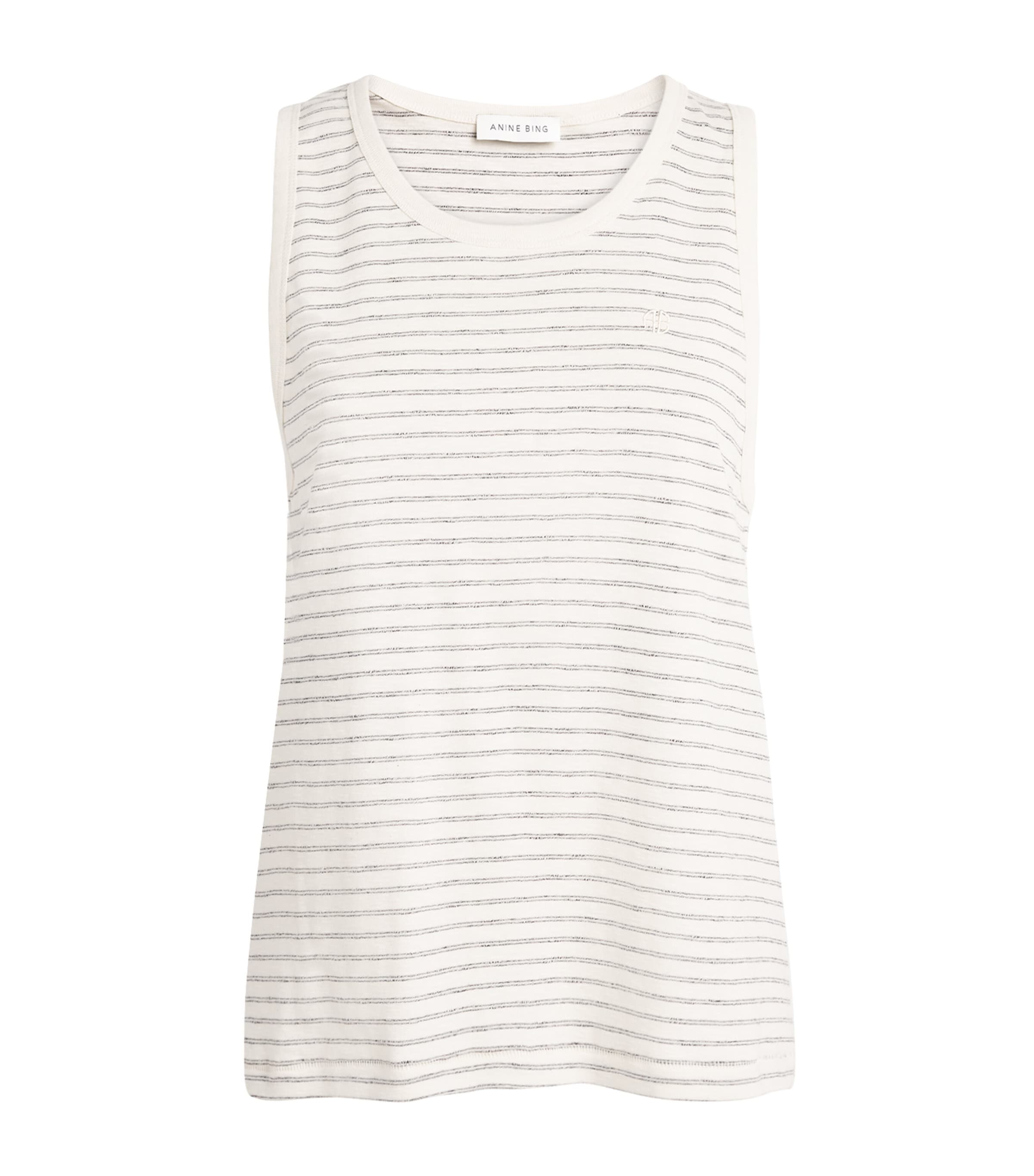 ANINE BING Womens Stripe Juliann Tank Top Image 1