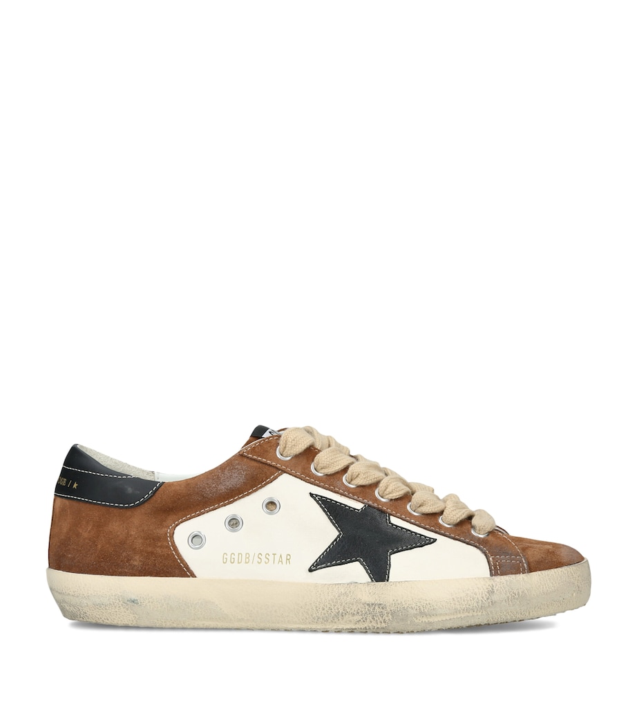 Golden Goose Leather and Suede Super Star Sneakers Brown/oth Image 1