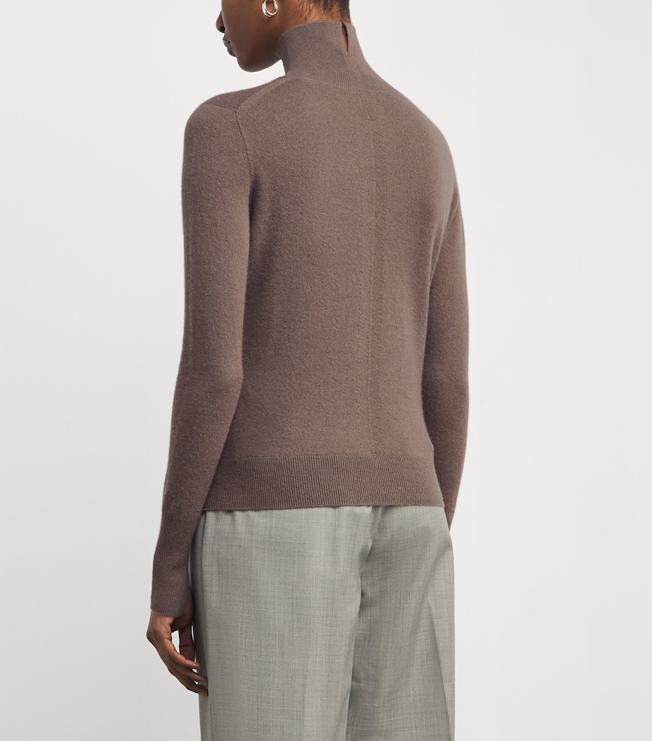 Cashmere-Blend Rollneck Sweater MUSHROOM Image 4