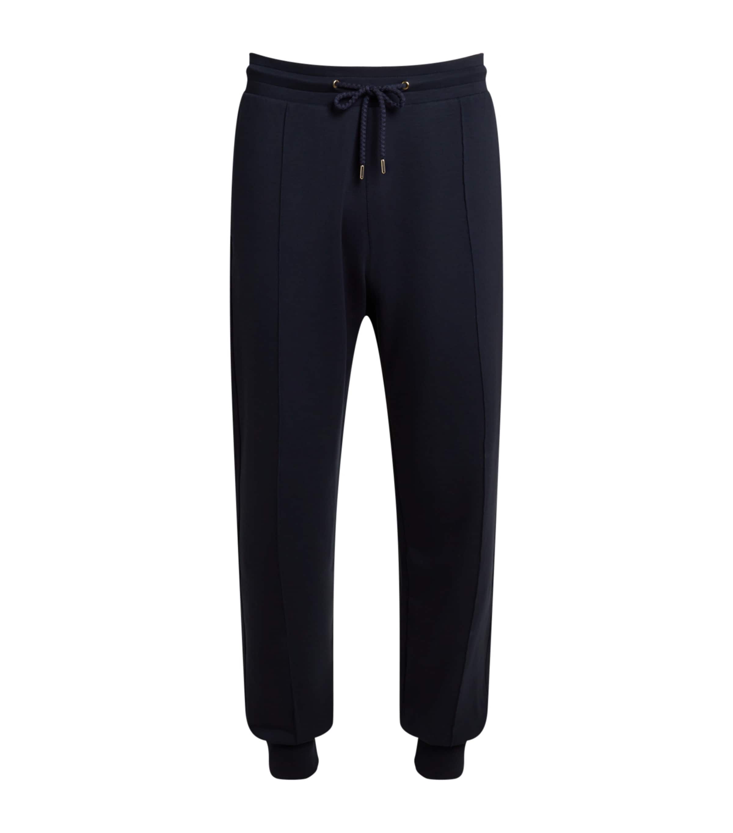 Paul Smith Stripe-embroidered Sweatpants In Blue