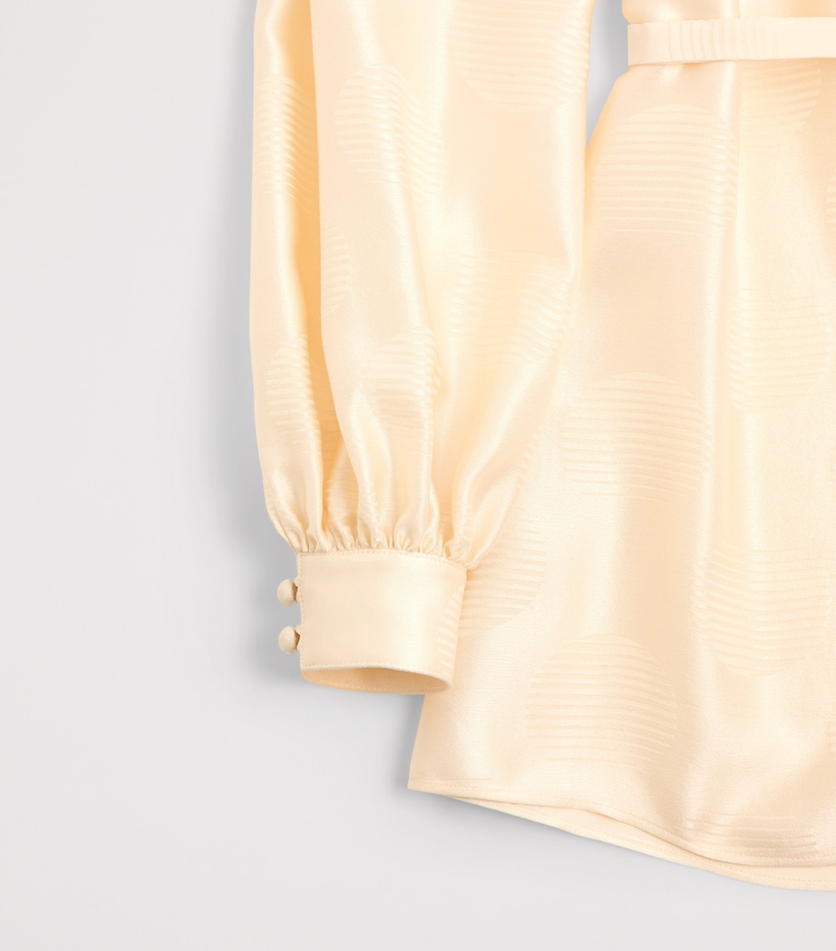 Valentino Womens Silk Tie Shirt Image 7