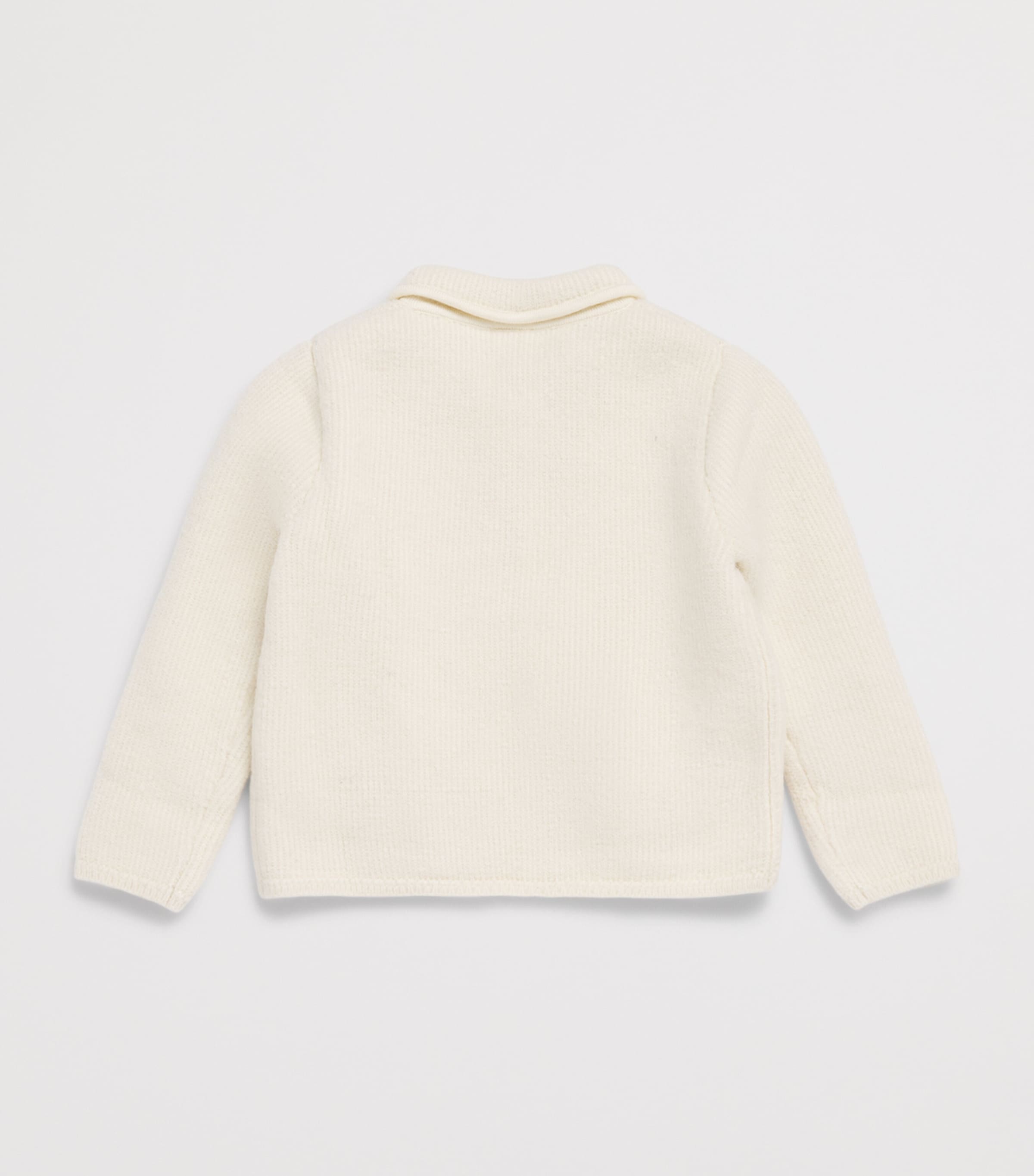Bonton Collared Cardigan (2-14 Years) Milk Image 2