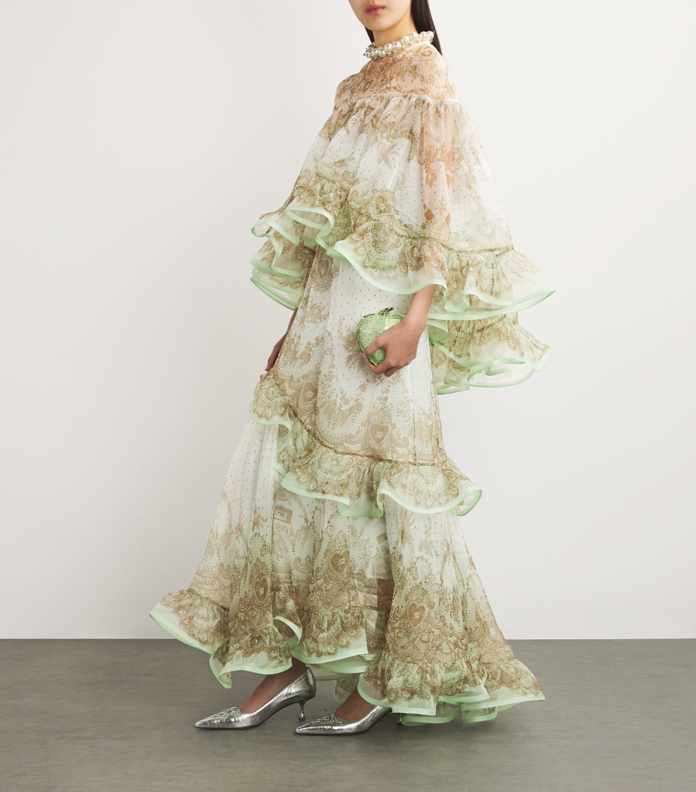 Zimmermann Silk Flutter Maxi Skirt | Harrods US