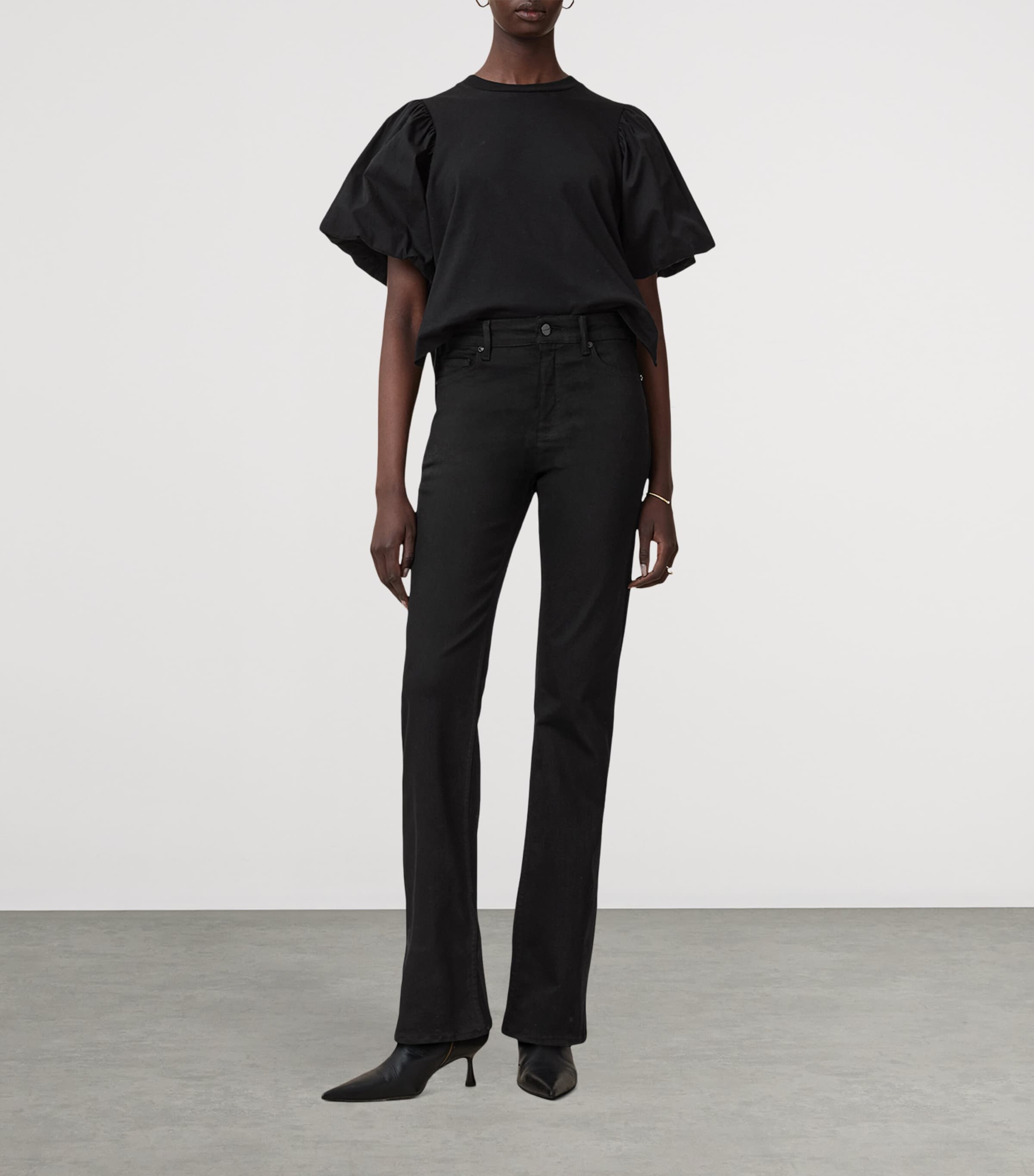 Haldan Slim Bootcut Jeans PERFECT BLACK Image 3