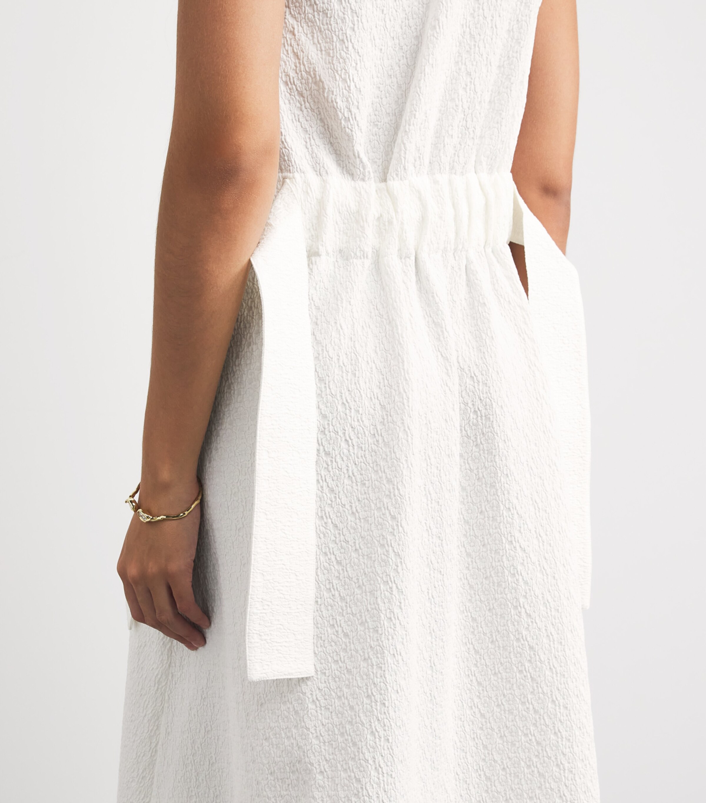 Tory Burch Womens Belted Maxi Dress Image 3