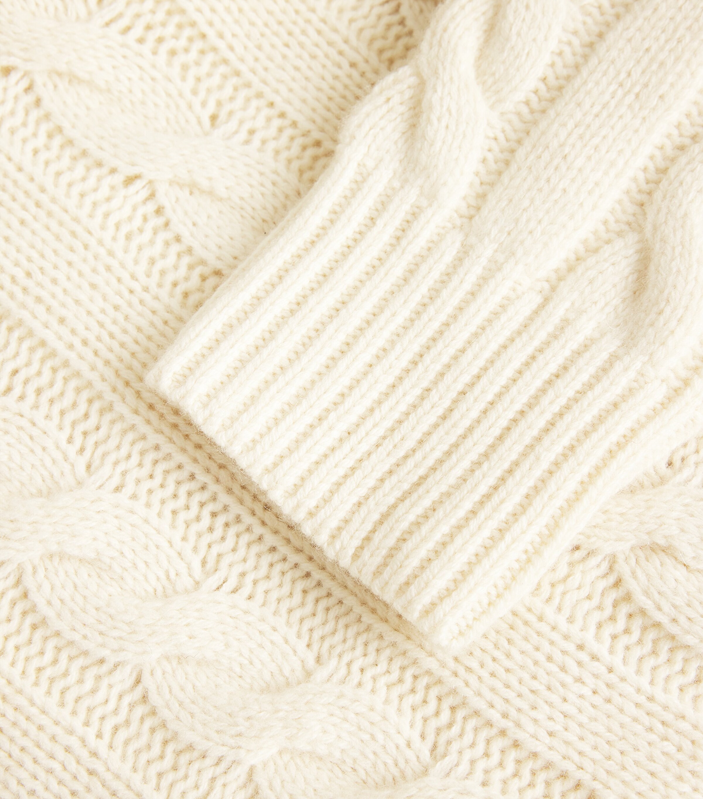 Polo Ralph Lauren Mens Wool-Cashmere Rollneck Sweater Natural Image 5