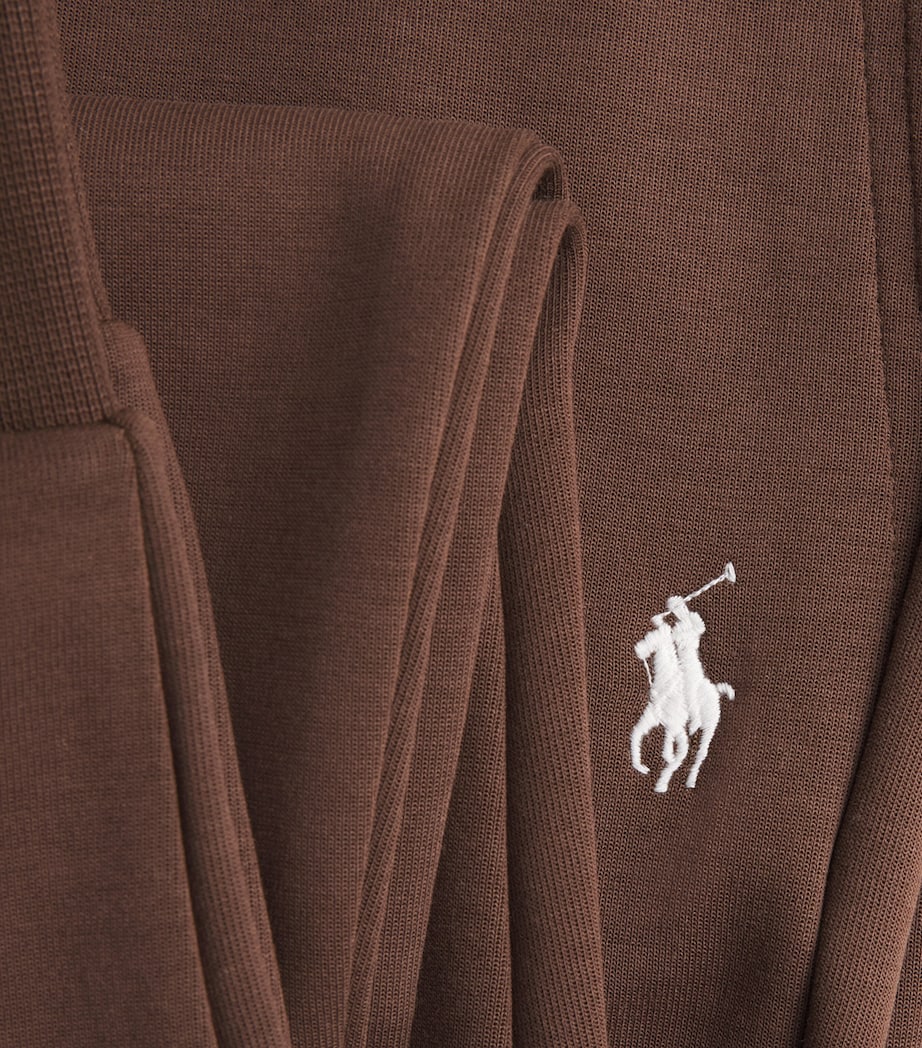 Cotton-Blend Polo Pony Sweatpants BROWN Image 5