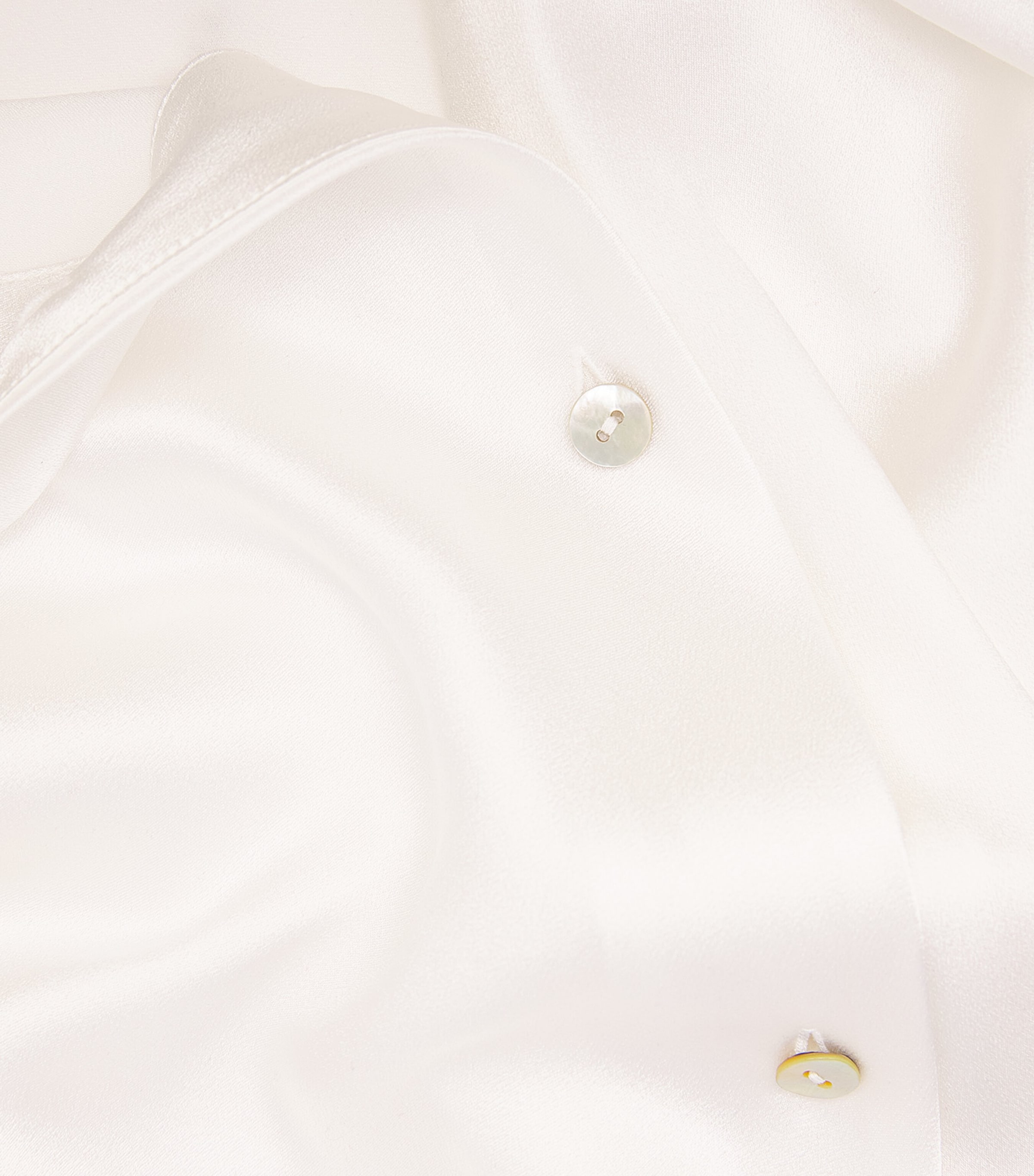 Vince Womens Silk Bias Blouse Off White Image 6