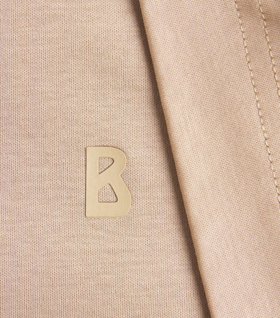 Bogner Mens Cotton Logo Ryan T-Shirt Beige Image 6