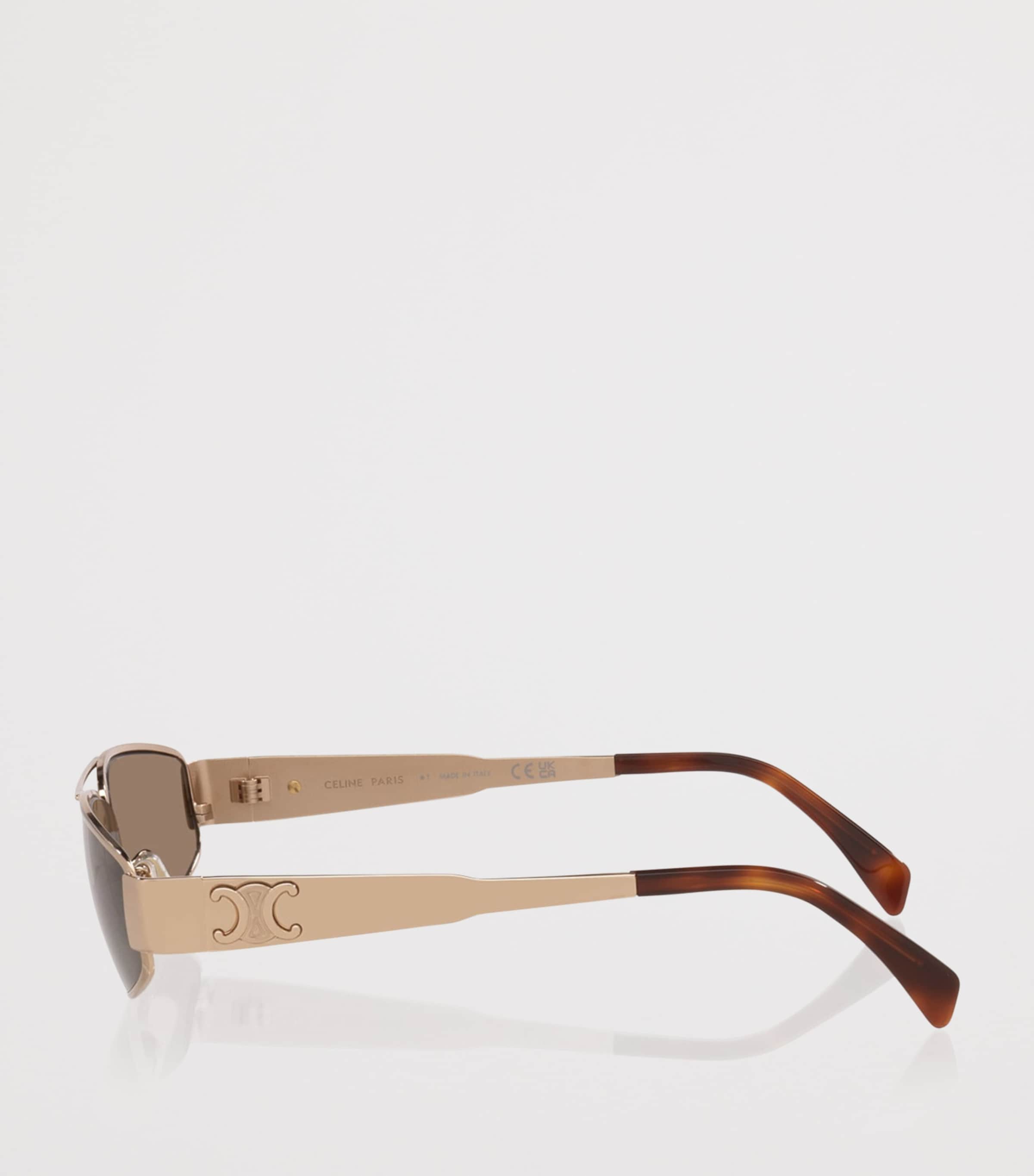 Celine Metal Triomphe Irregular Sunglasses Pink Image 2