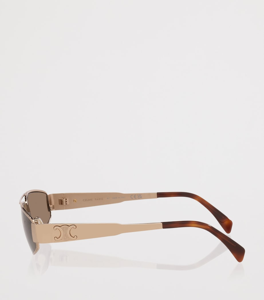 Celine Metal Triomphe Irregular Sunglasses Pink Image 2