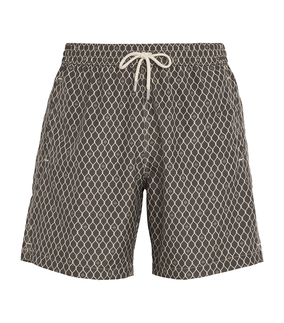 Diamond Print Bermuda Swim Shorts 0454S Image 1
