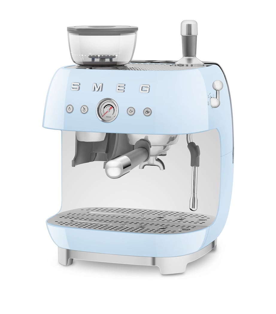 EGF03CRUK Espresso Coffee Machine with Grinder PASTEL BLUE Image 2