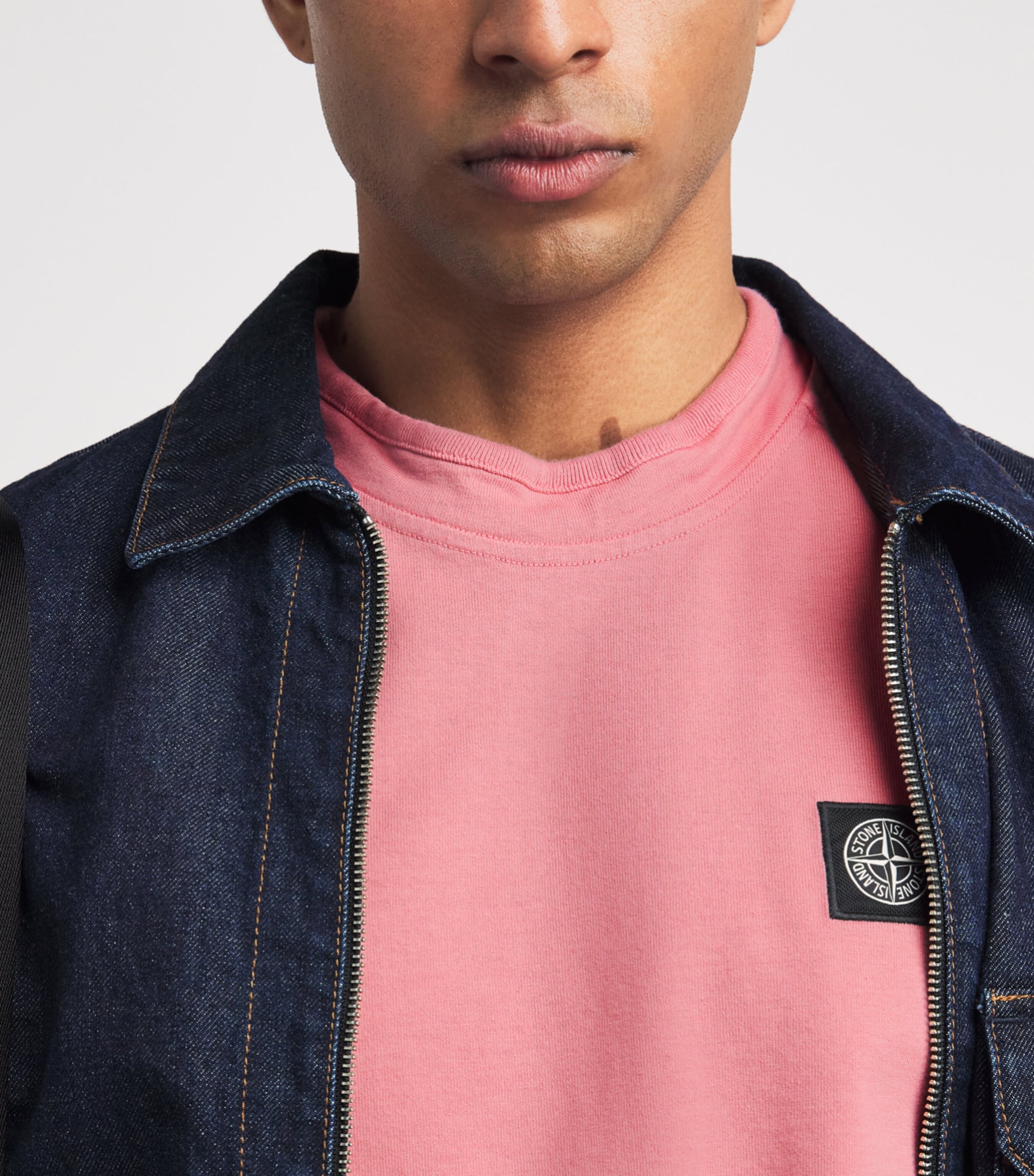 Stone Island Mens Organic Cotton Old Effect T-Shirt Image 3
