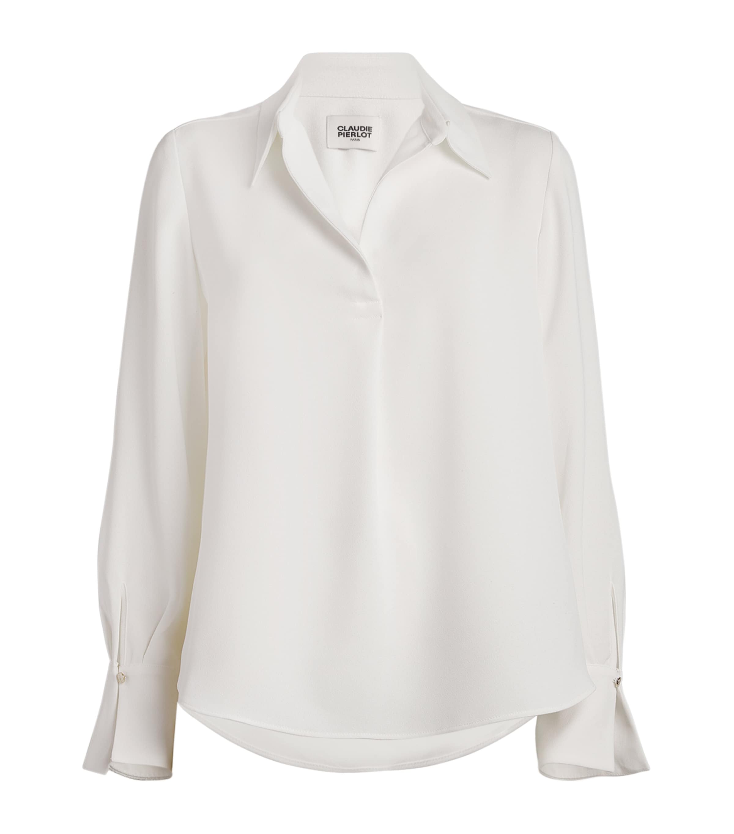 Claudie Pierlot Collared Blouse In Nude