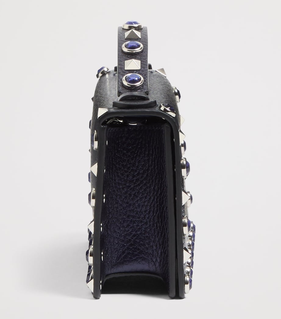Valentino Garavani Leather Rockstud Chain Wallet Image 3