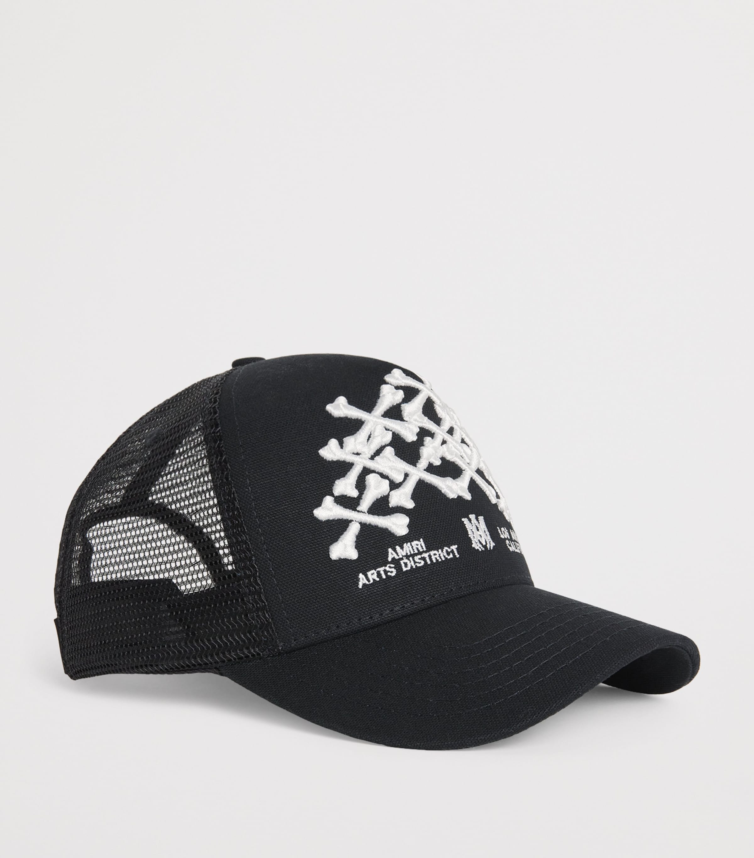 AMIRI Stacked Bones Trucker Hat Black Image 2