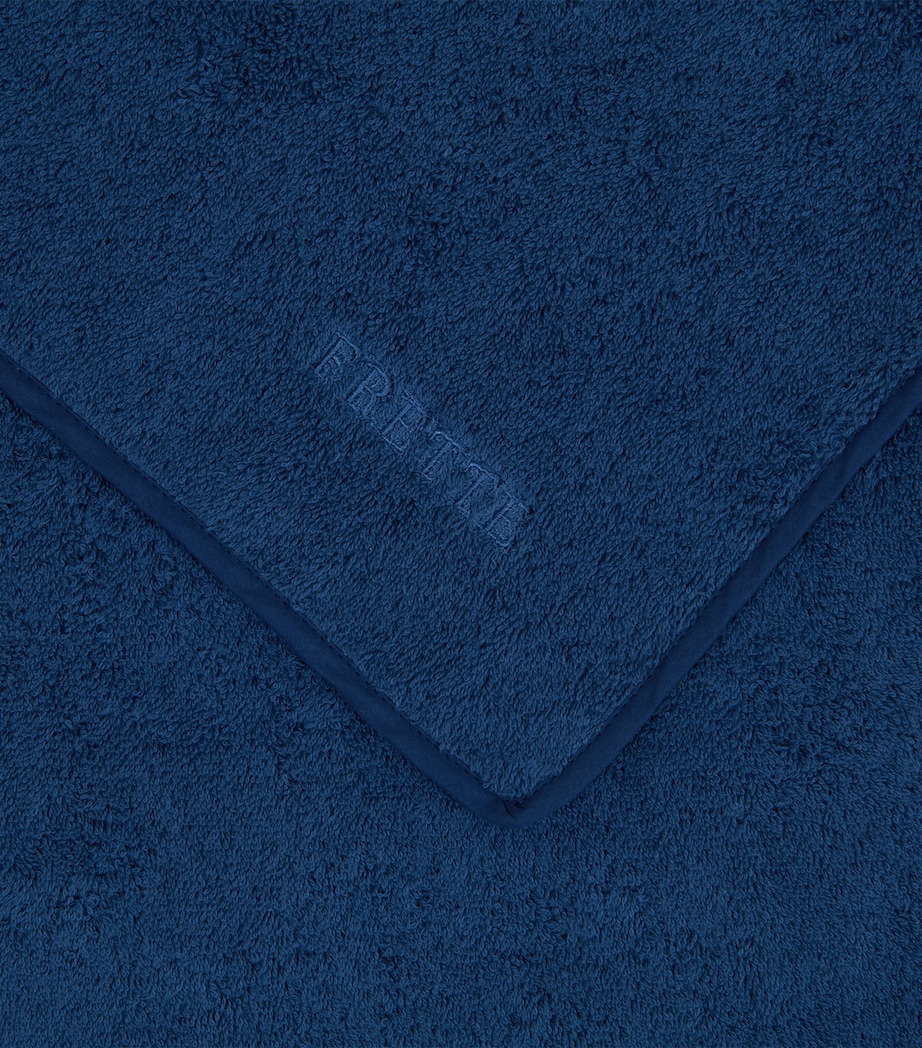 Frette Cotton Unito Wash Cloth (30cm x 30cm) Indigo Blue Image 5