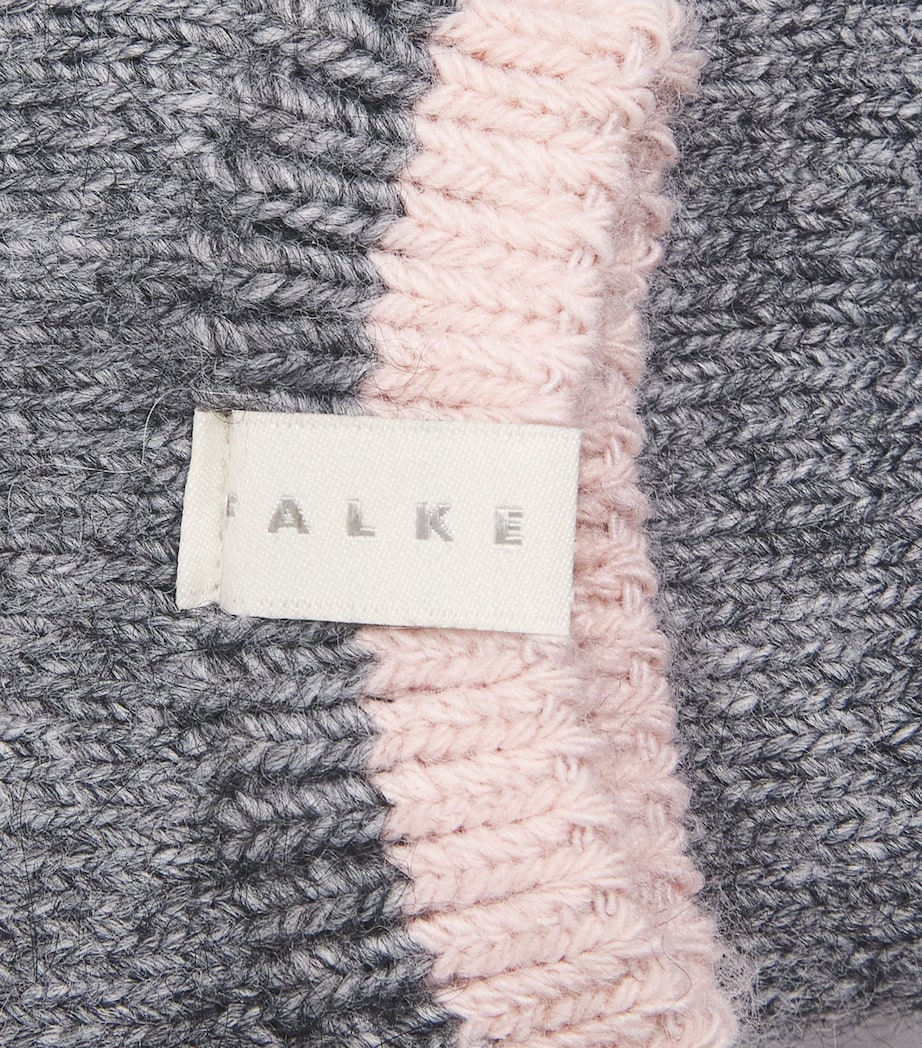 Falke Womens Cosy Plush Socks Grey Mel. Image 3