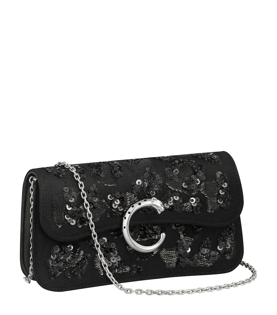 Cartier Mini Sequinned Panthère de Cartier Cross-Body Bag Black Image 1
