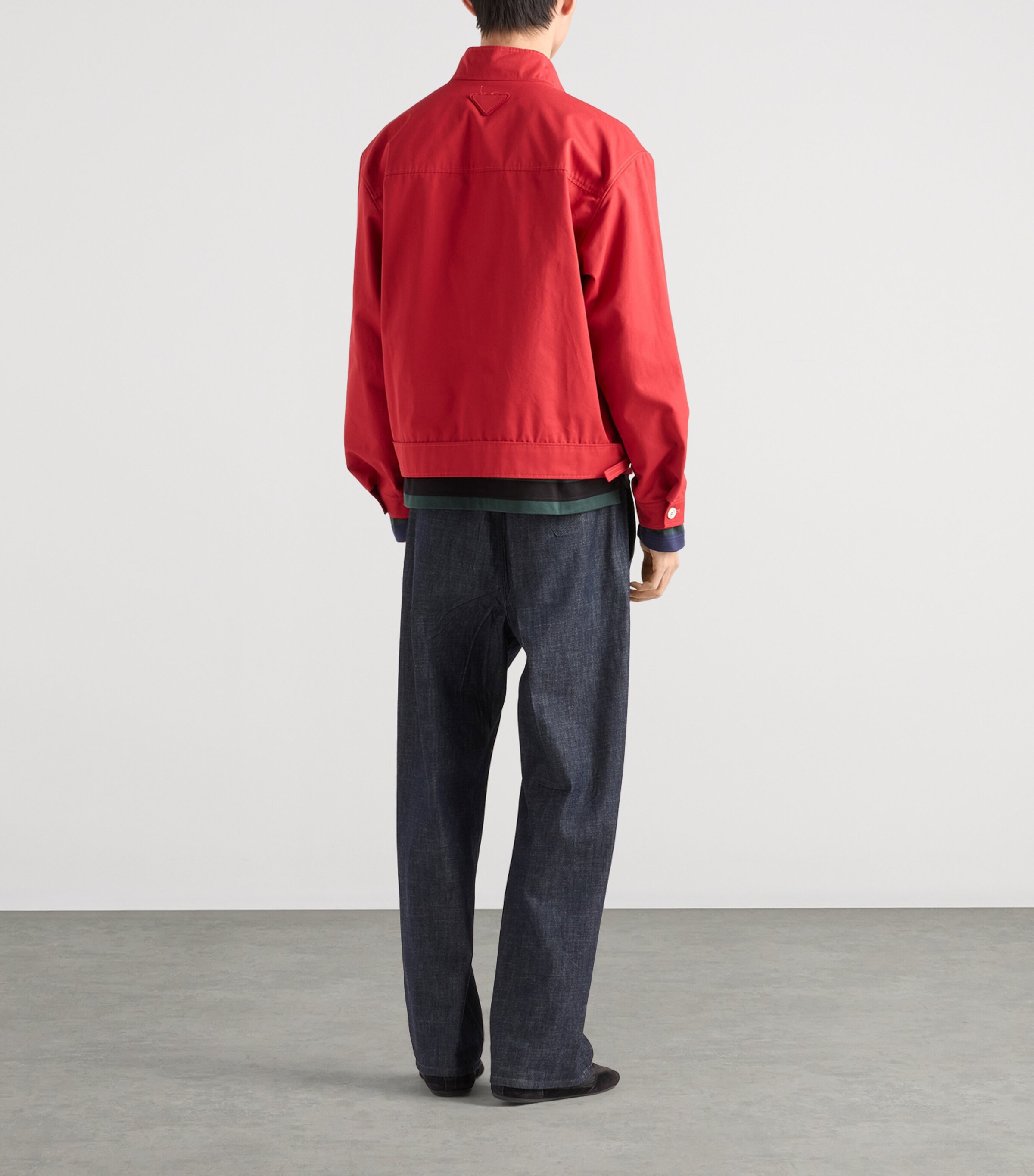 Prada Mens Regular-Fit Raw Denim Jeans Image 5