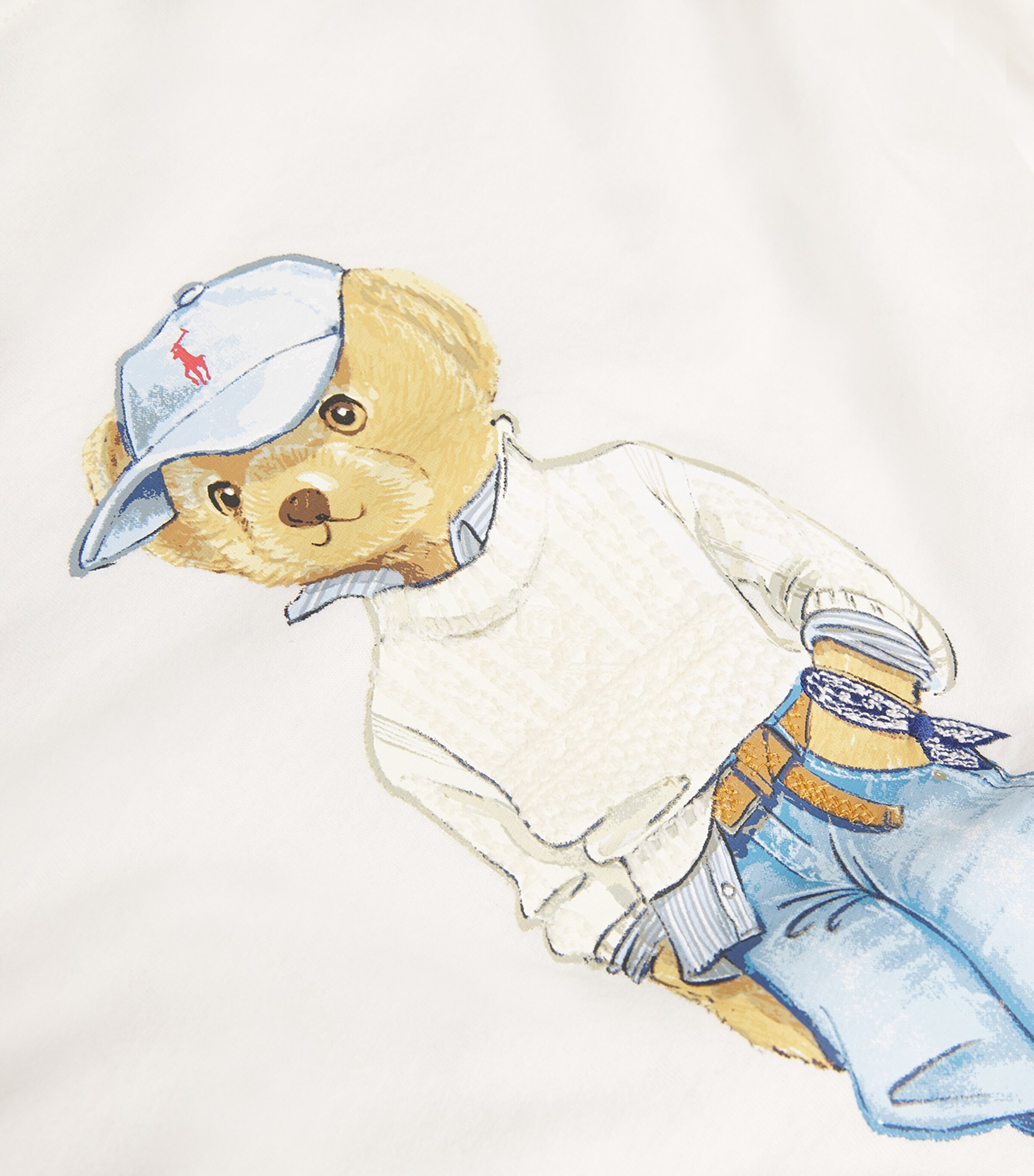 Polo Ralph Lauren Womens Cotton Polo Bear T-Shirt White Image 5