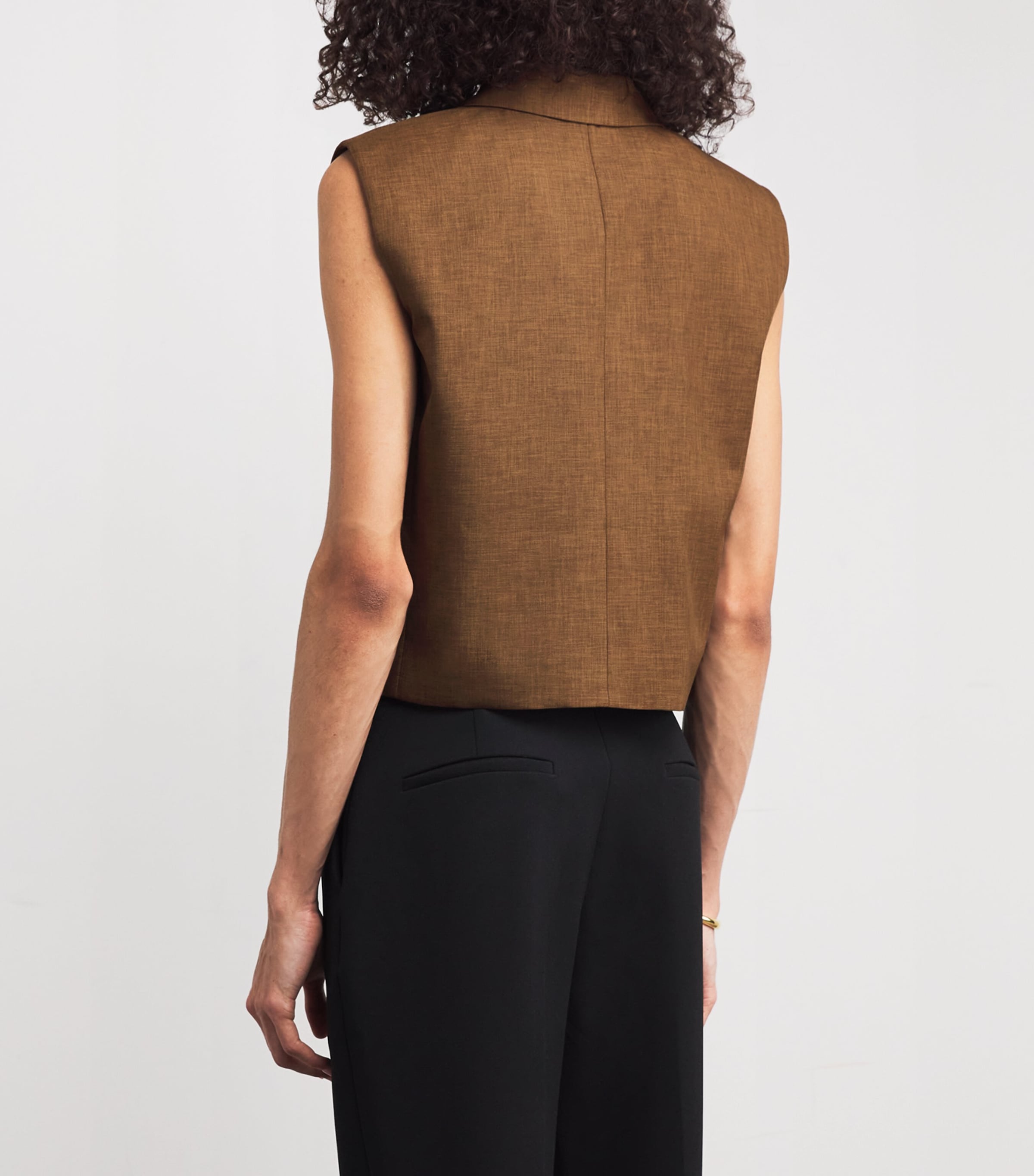 Double-Breasted Vest  ZZS DARK BRONZE Image 4