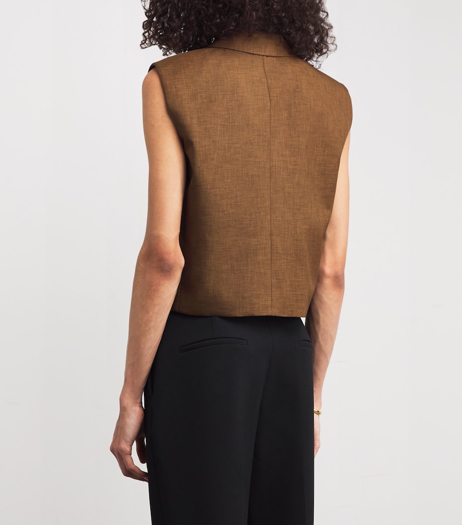 Double-Breasted Vest ZZS DARK BRONZE Image 4