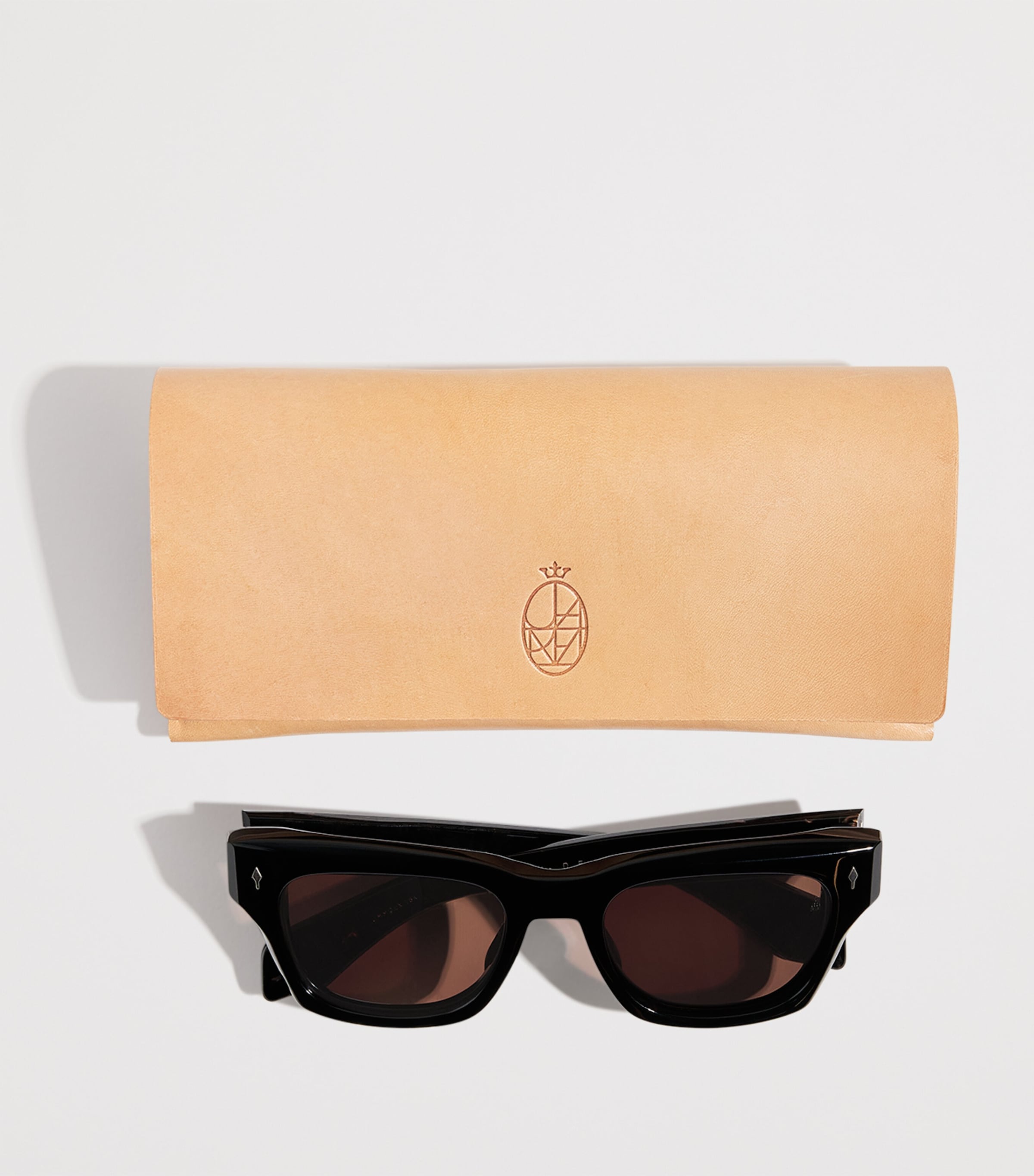 Jacques Marie Mage Acetate Dealan-53 Sunglasses Deep Brown Image 6