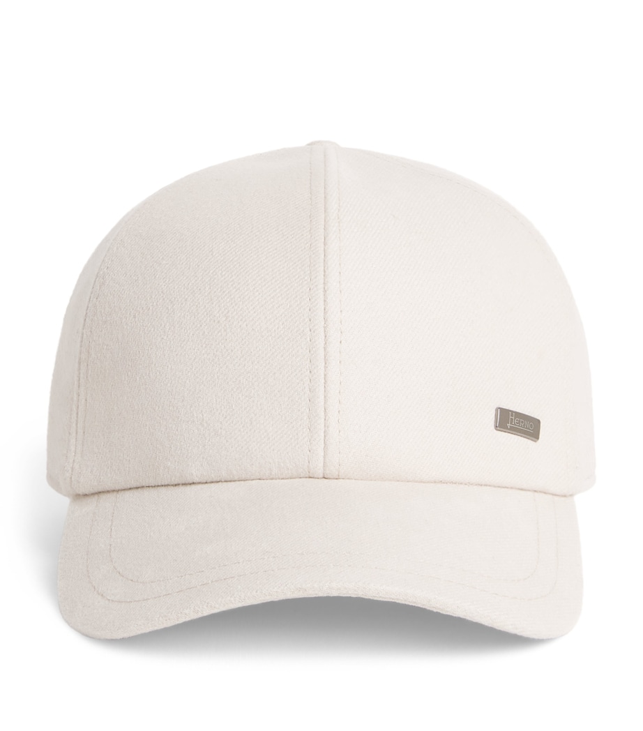 Herno Cashmere-Silk Baseball Cap Chantilly Image 1