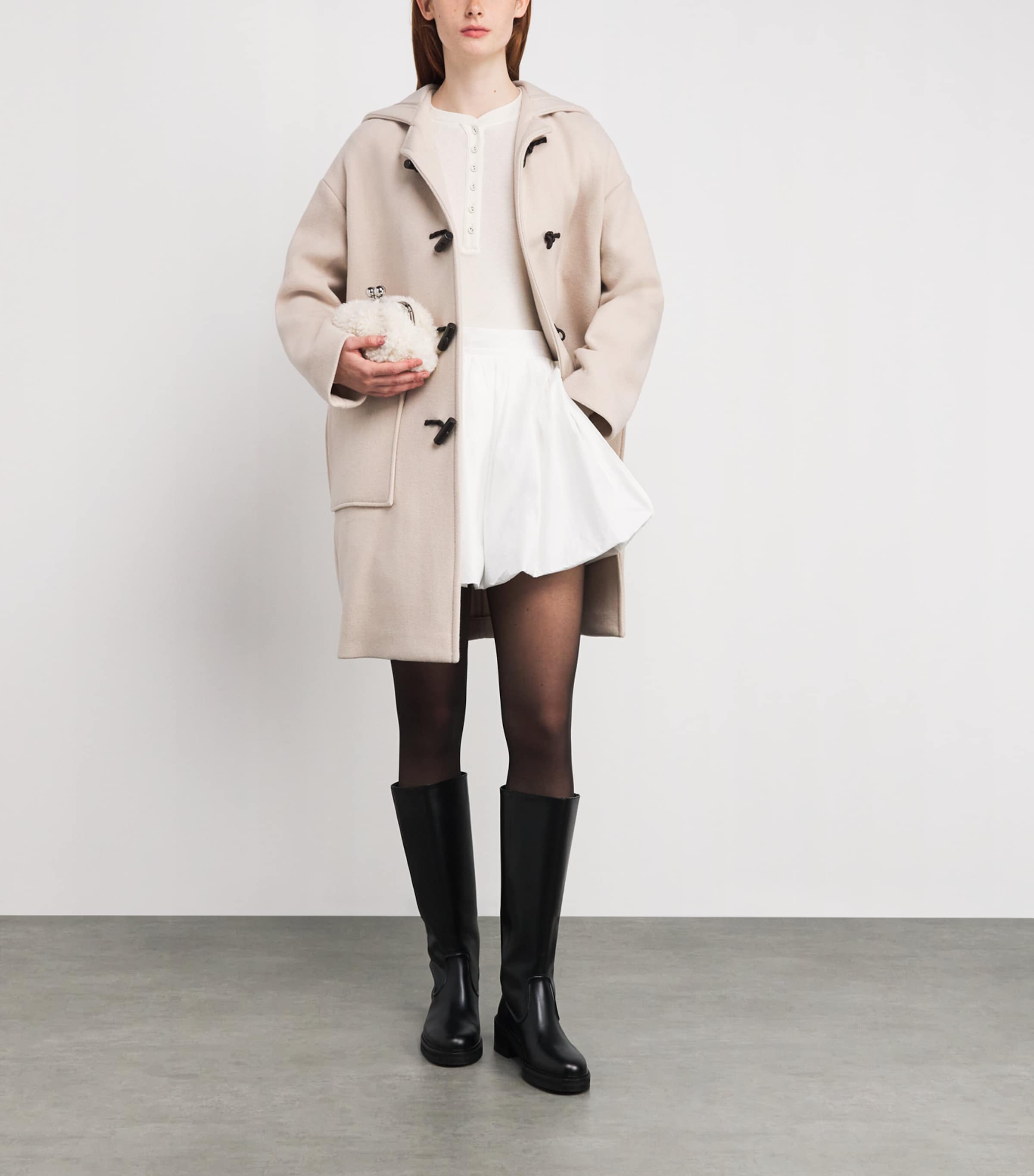 Wool-Blend Duffle Coat CREAM Image 2