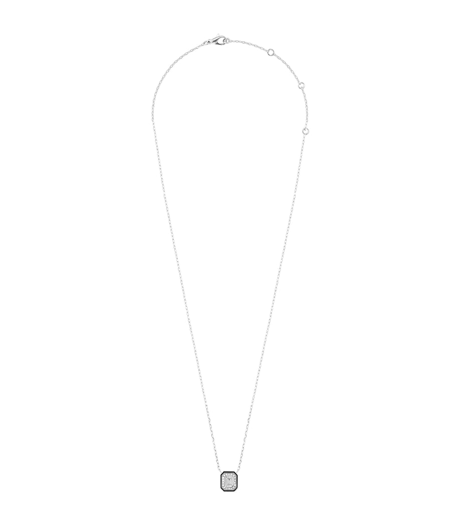 White Gold and Diamond Vendôme Liseré Necklace WHITE GOLD Image 2