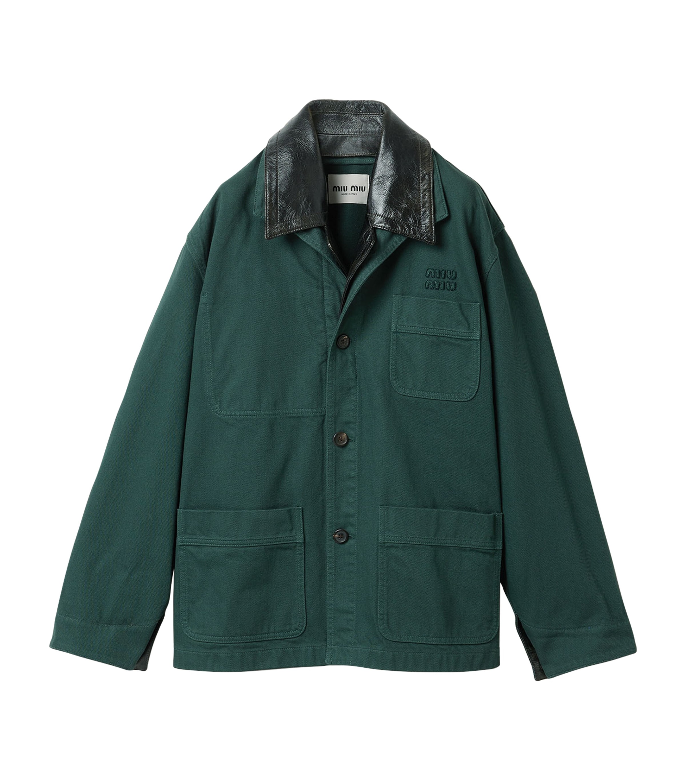 Miu Miu Womens Cotton Chore Jacket Image 1