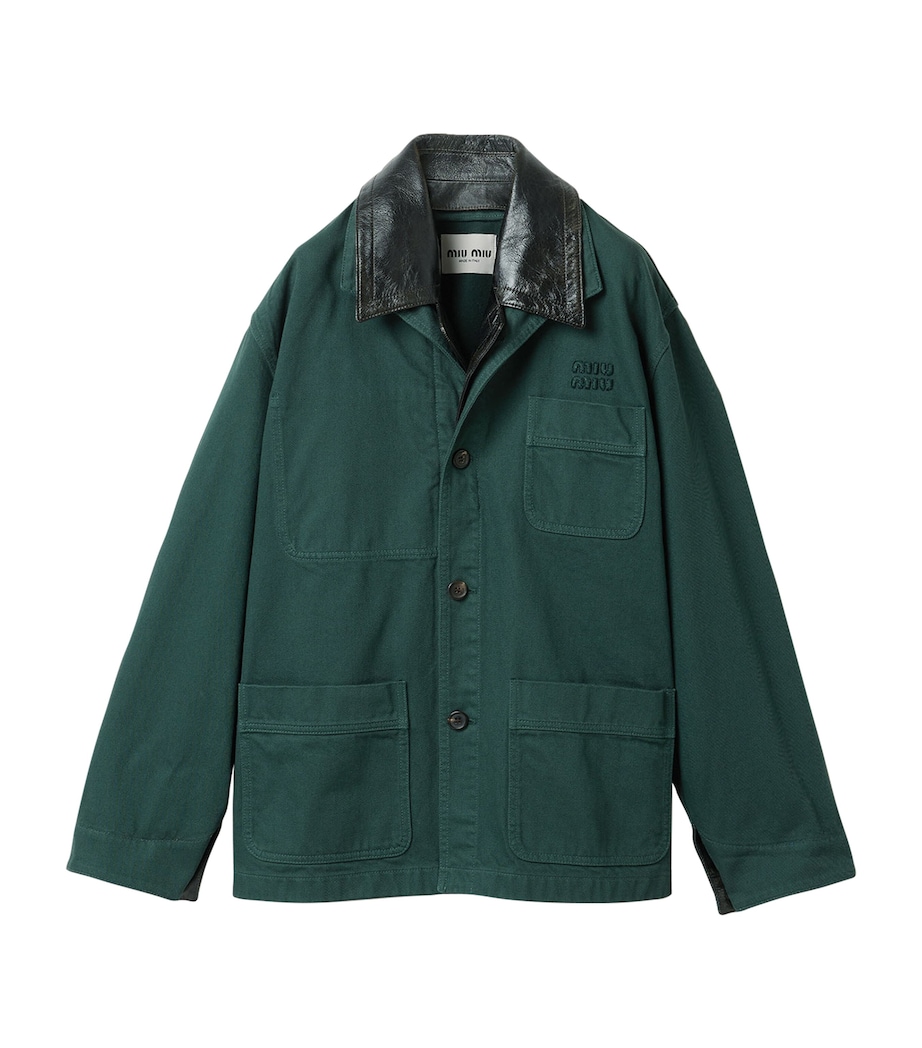Miu Miu Womens Cotton Chore Jacket Image 1