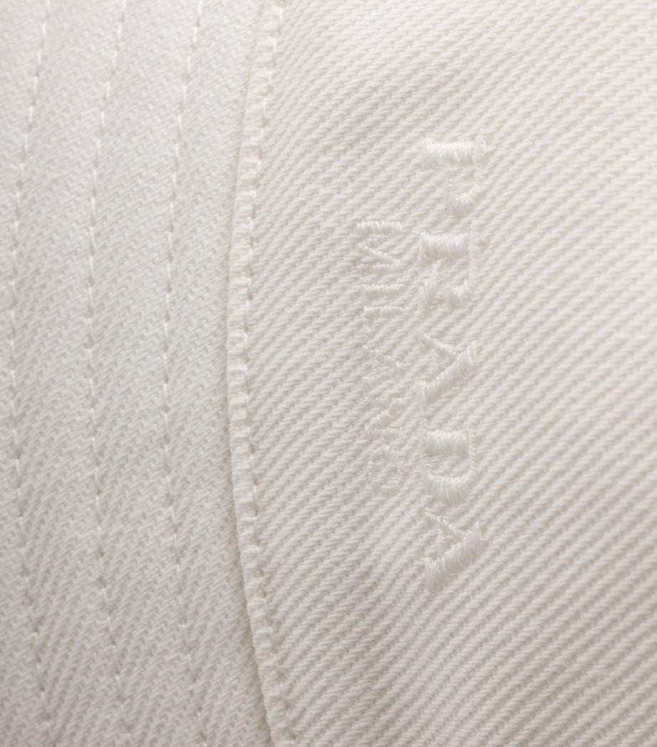 Prada Cotton Drill Bucket Hat White Image 3