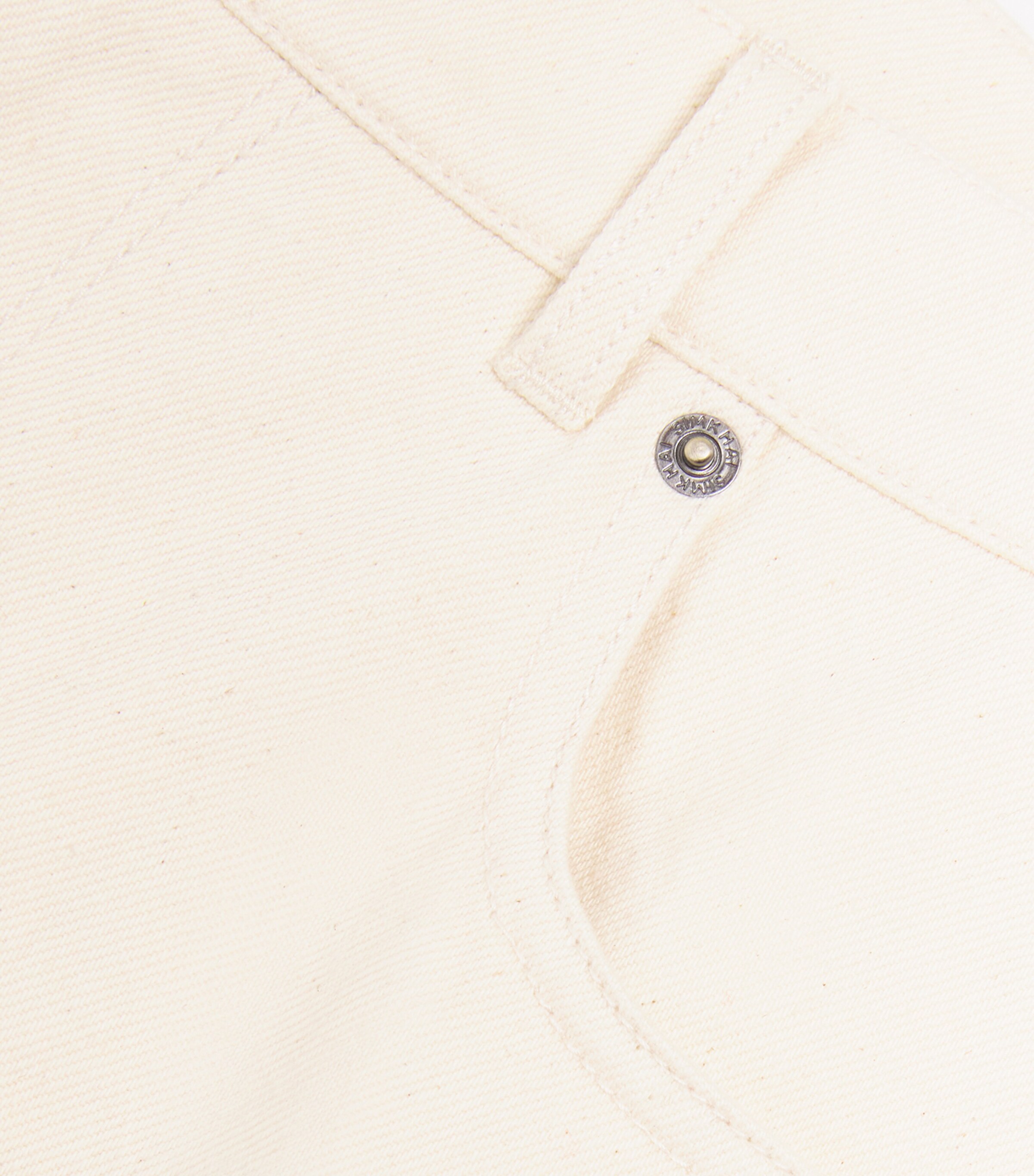 Simkhai Mens Ardie Wide-Leg Jeans Cream Image 5