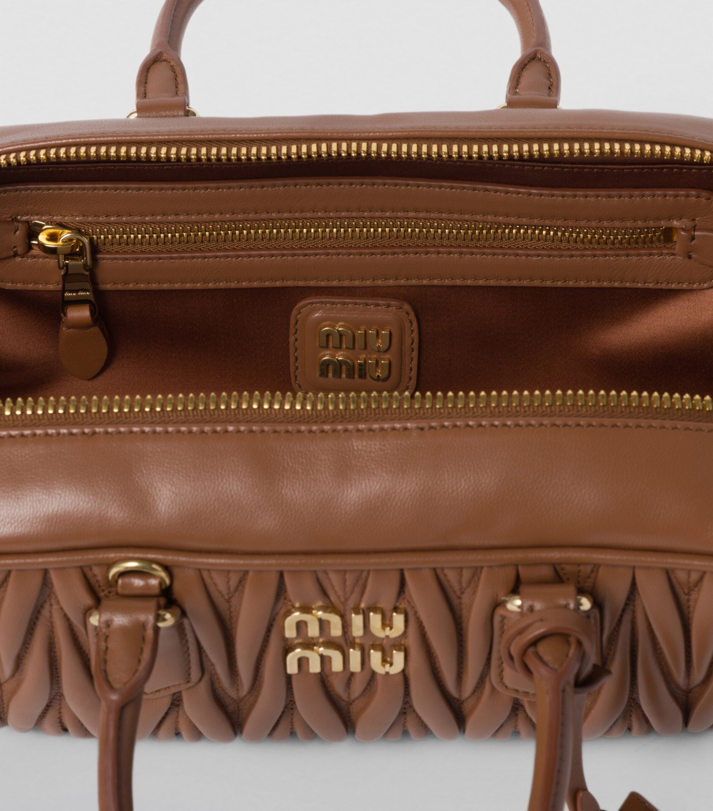 Miu Miu Small Matelassé Leather Arcadie Top-Handle Bag Image 5