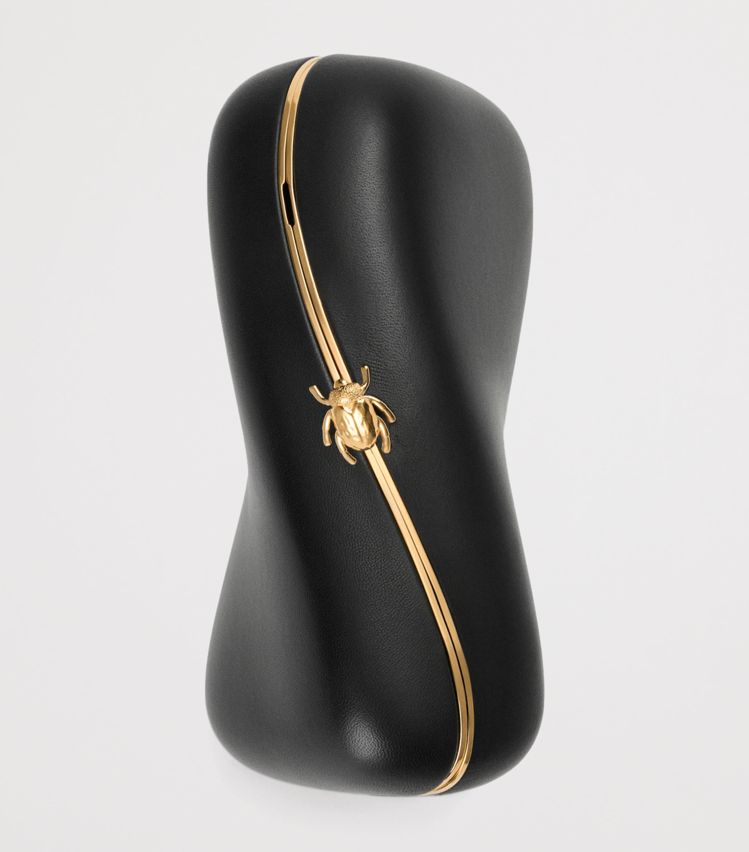 LOEWE Leather Twisted Minaudiere Clutch Bag Black Image 10