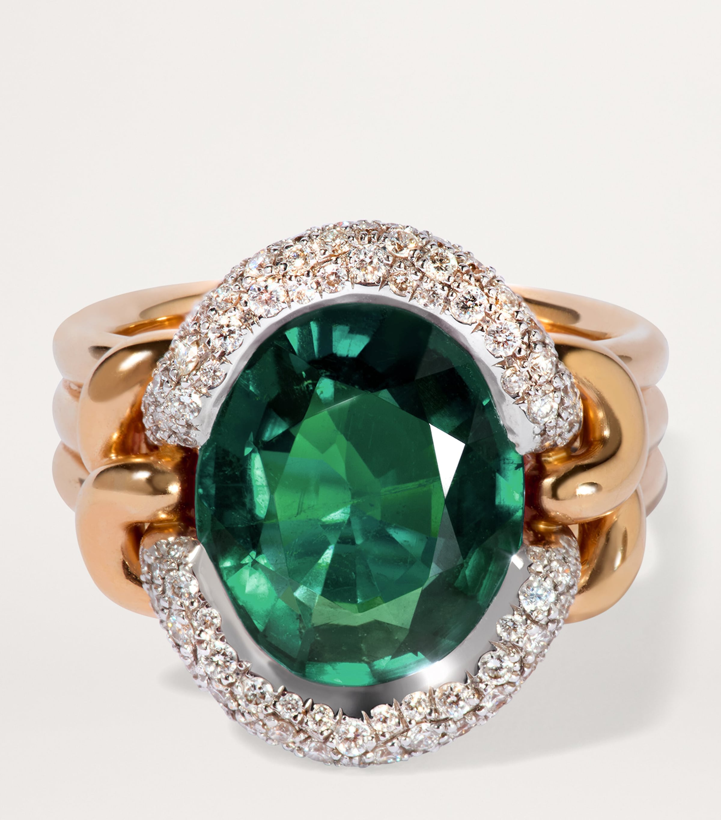 Annoushka Yellow Gold, Diamond and Tourmaline Cocktail Ring (Size N) Yellow Gold Image 2