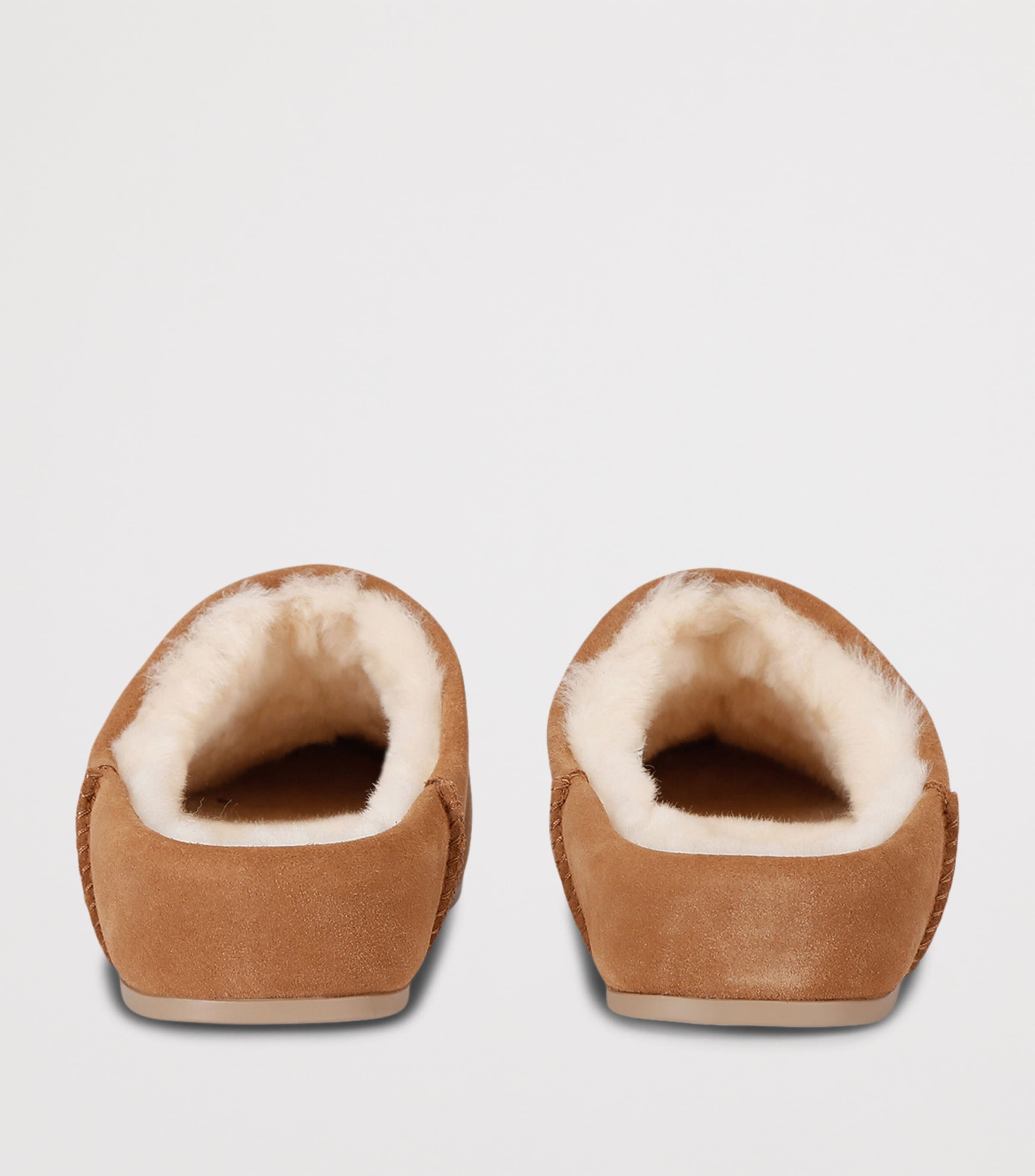 Suede Elea Slides CHESTNUT Image 2