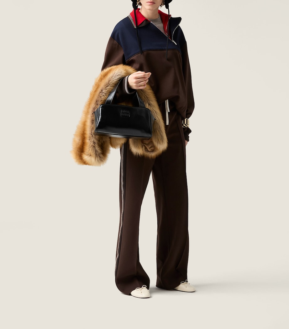 Asymmetric-Zip Polo Sweatshirt F0KGN Image 2