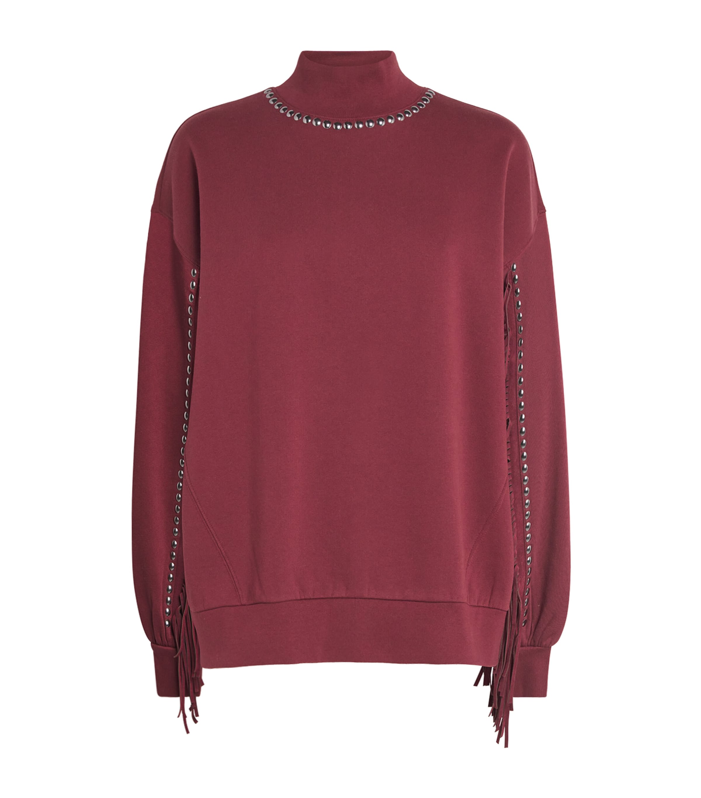 Goldbergh Organic Cotton-blend Frenzy Sweatshirt In Burgundy