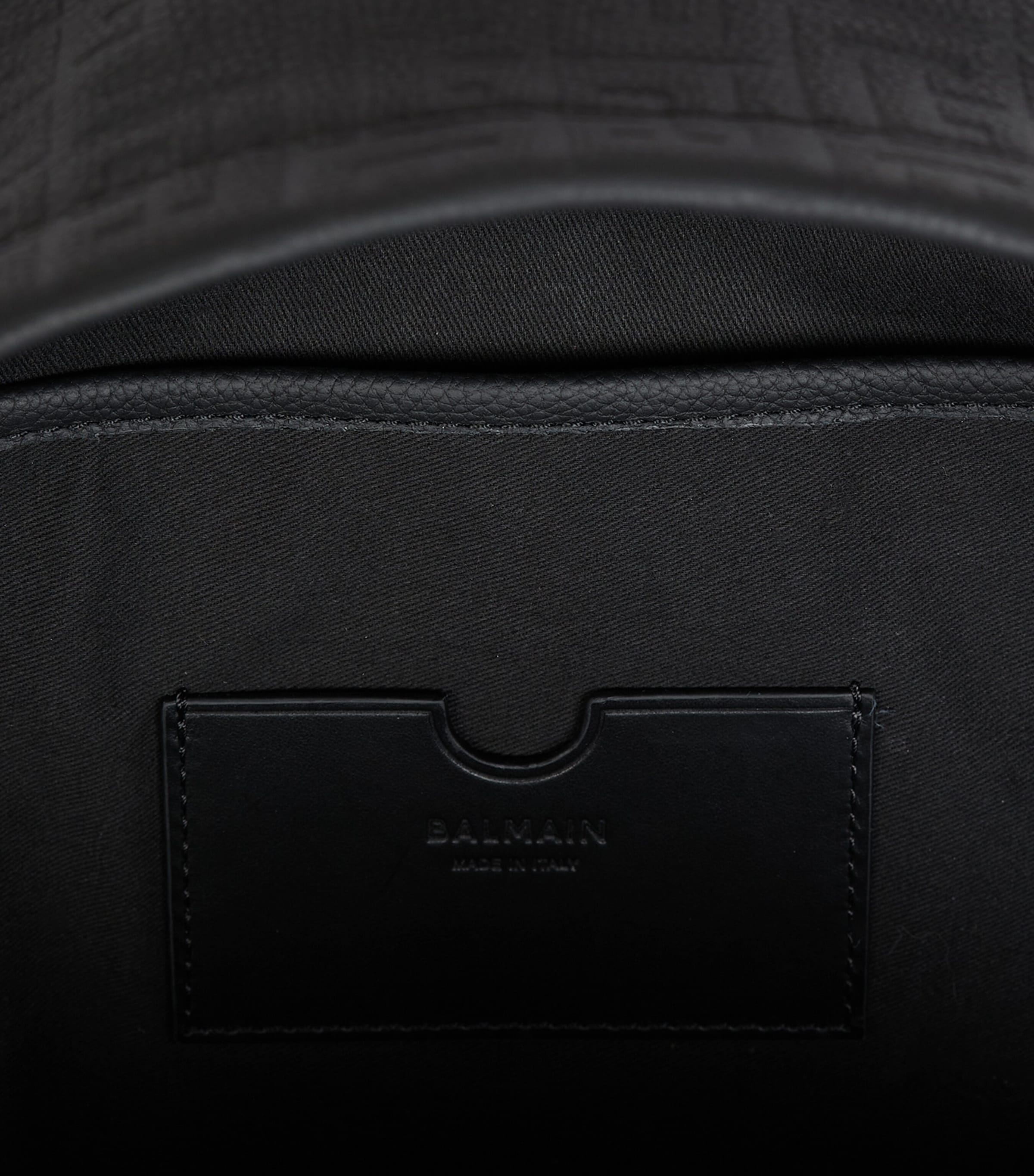 Leather PB Monogram Backpack 0PA NOIR Image 4
