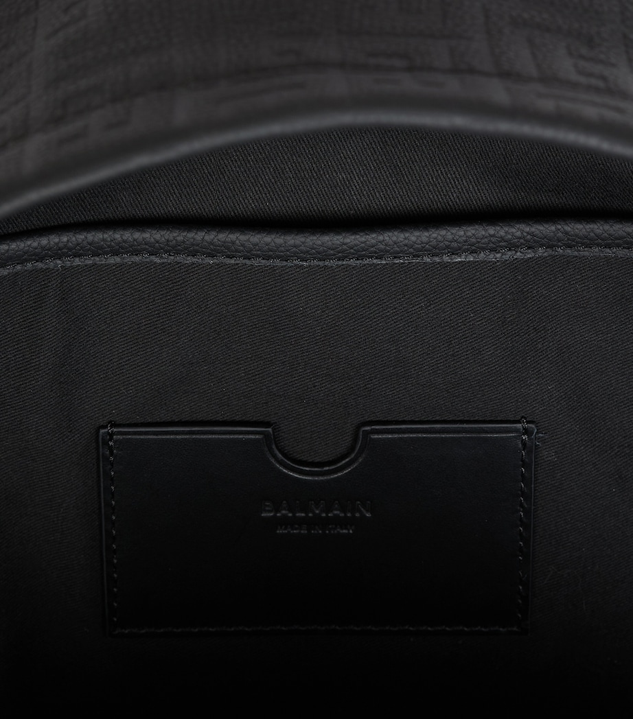 Leather PB Monogram Backpack 0PA NOIR Image 4