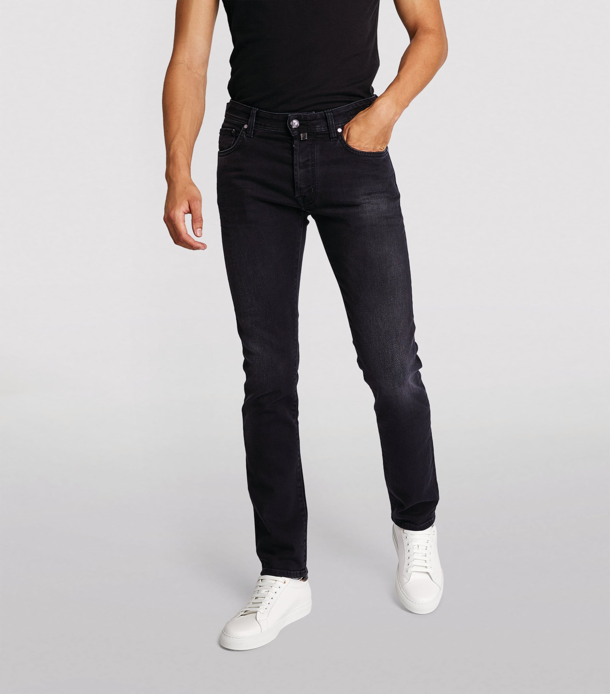 High-Rise Slim Jeans 029D-GREY Image 3