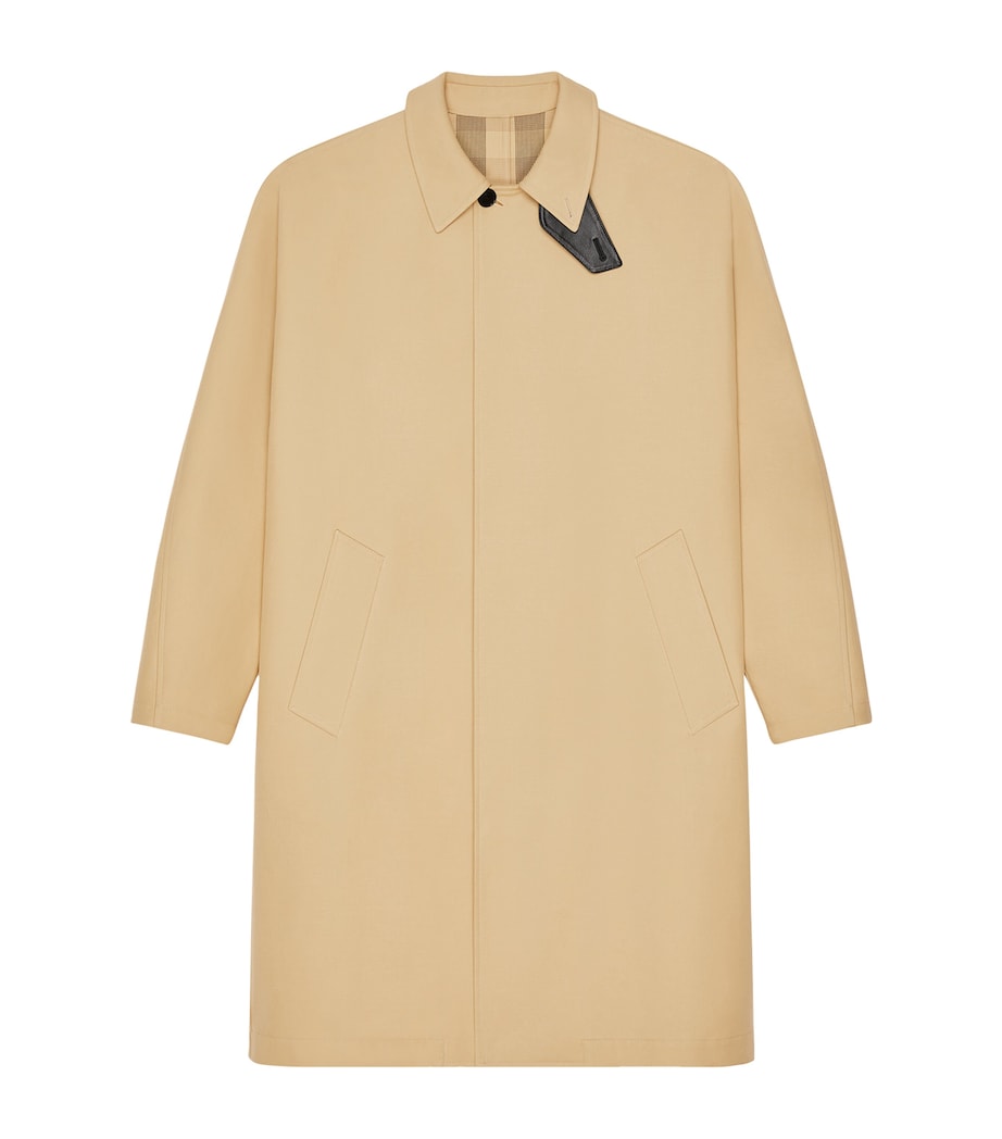 Givenchy Mens Leather-Trim Car Coat Image 1