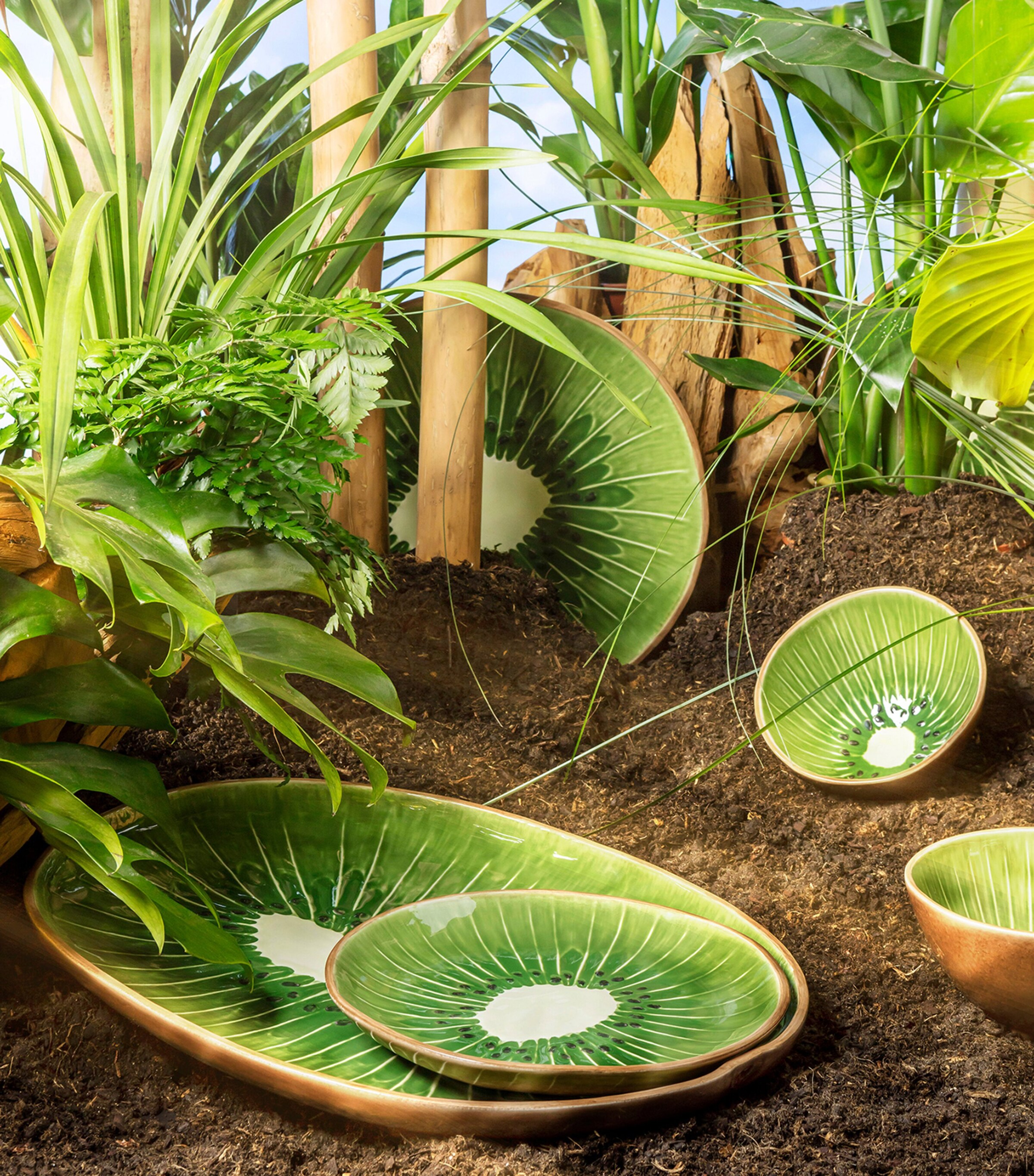 Kiwi Dessert Plate (21cm) GREEN Image 2