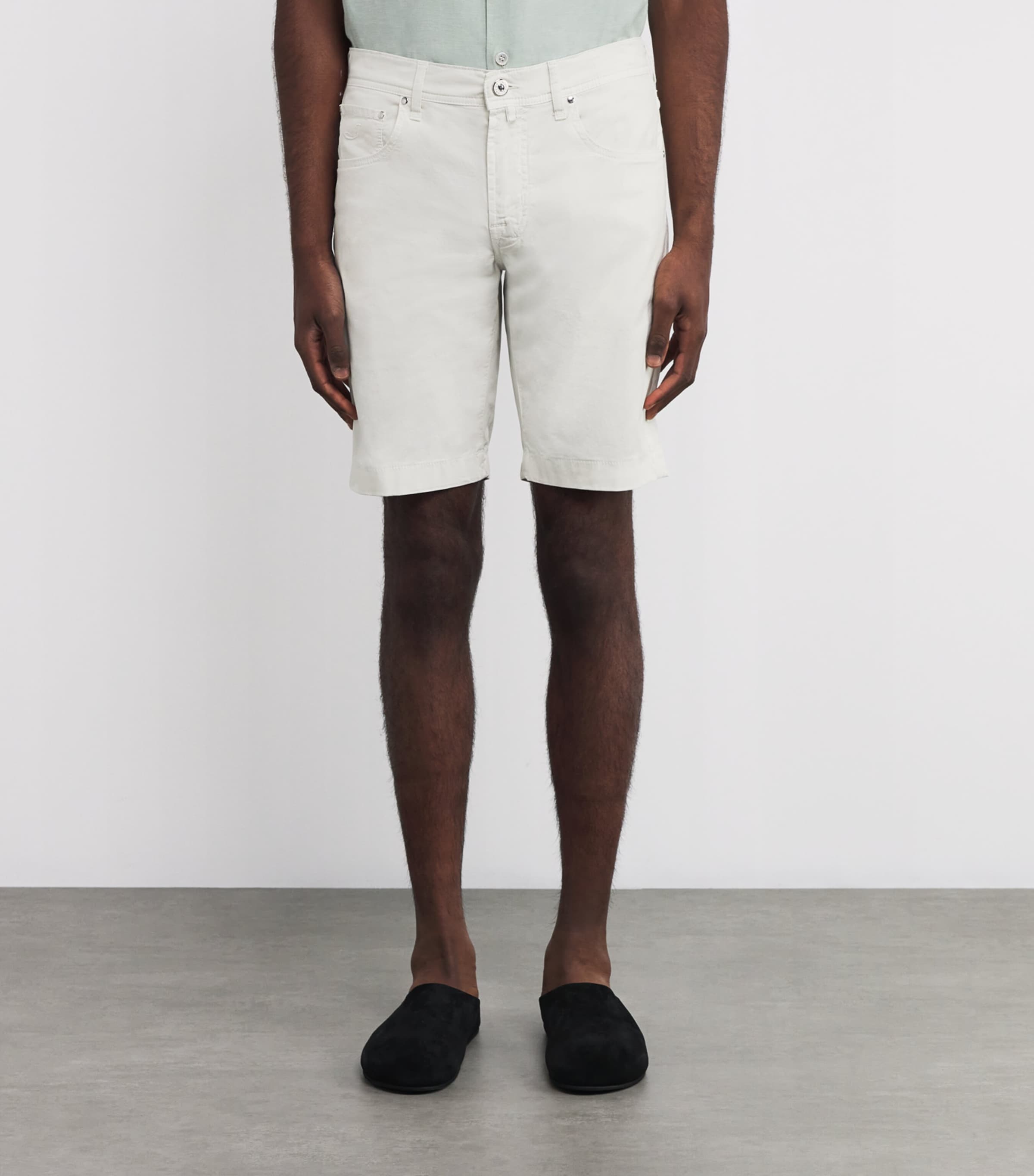 Stretch Cotton Nicolas Bermuda Shorts A46 Image 3