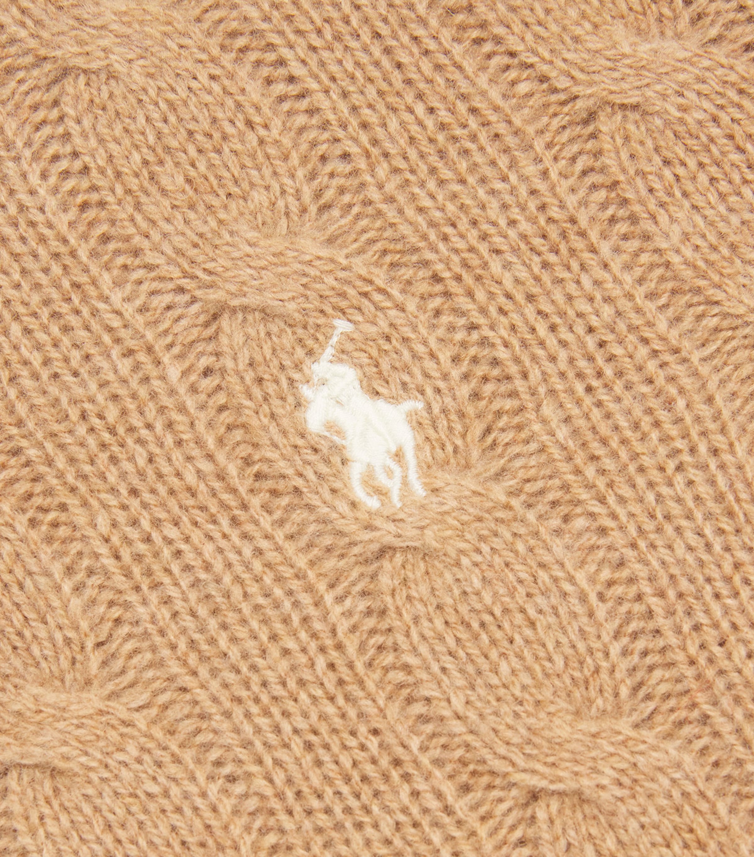 Polo Ralph Lauren Womens Wool-Cashmere Julianna Sweater Cllctn Camel Melange Image 5