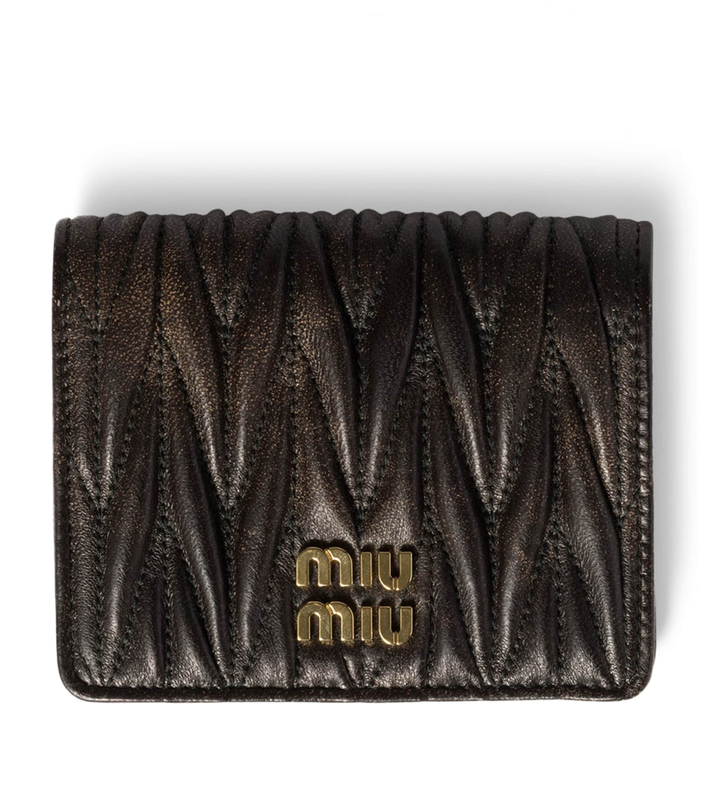 Small Leather Matelassé Wallet F0201 Image 1